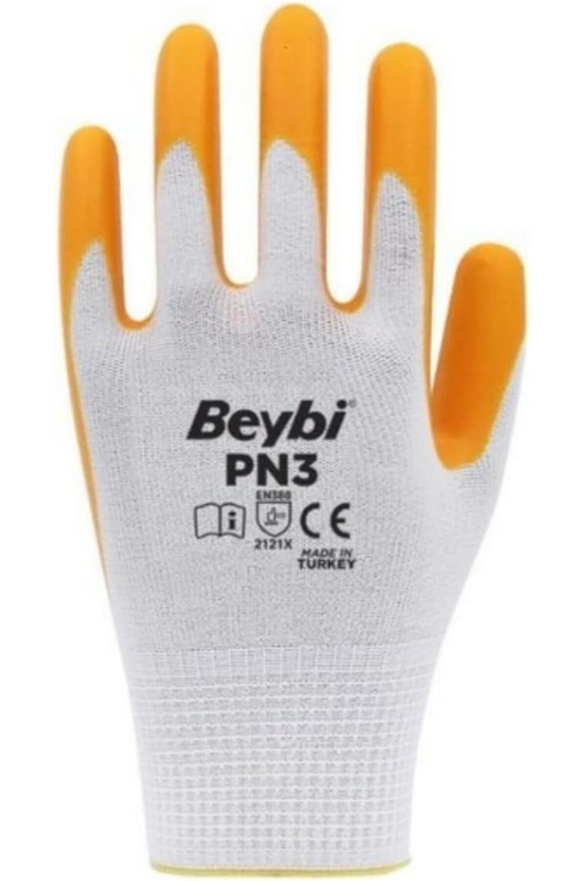 MMinora Pn3 Polyester Örme Yarı Nitril Kaplı İş Eldiveni 10 Beden 12 Çift görsel 2