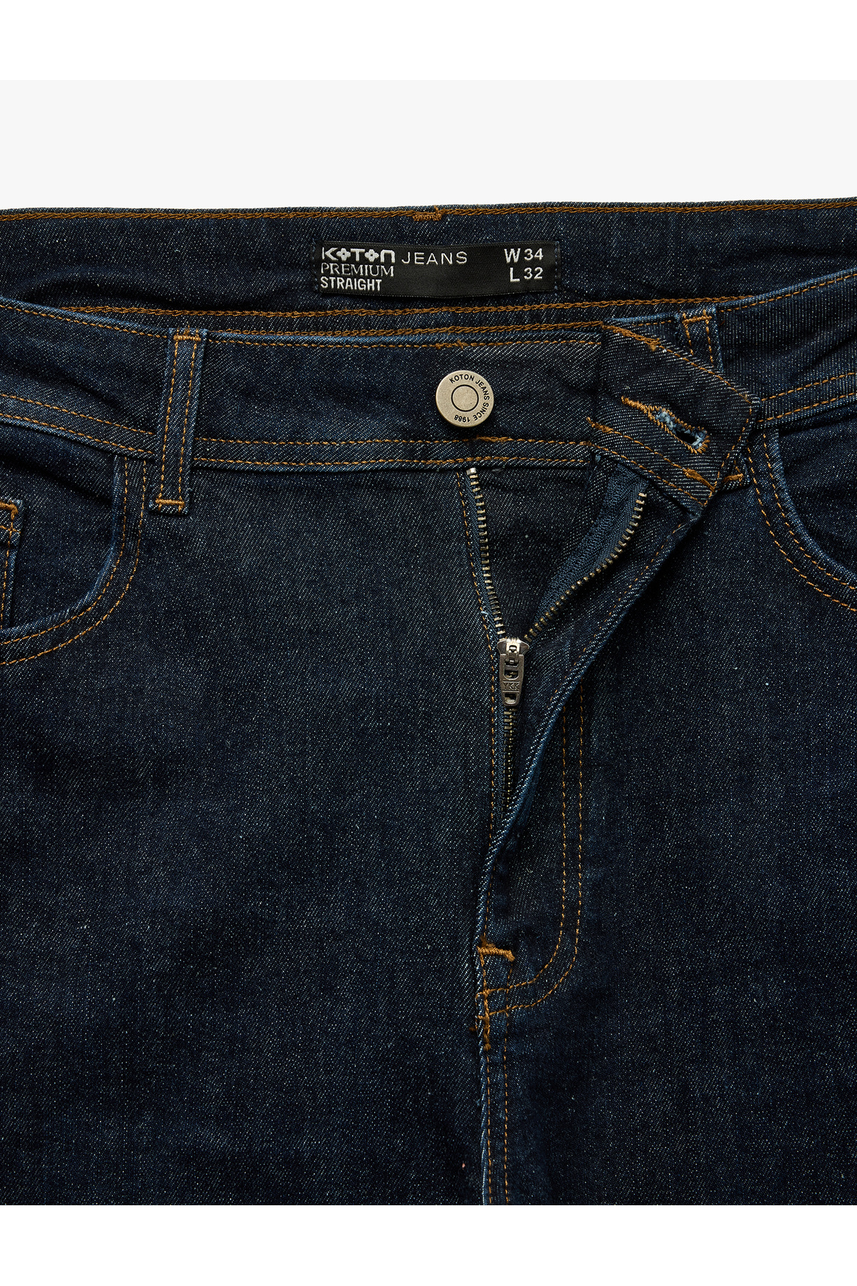 Koton Normal Bel Pamuklu Straight Fit Jean Pantolon - Mark Jean görsel 8