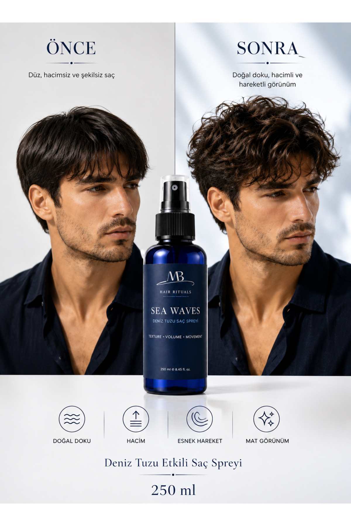 اسپری موی نمک دریایی سی ویوز - ۲۵۰ میلی لیتر - stz01 — تصویر 4 از 4