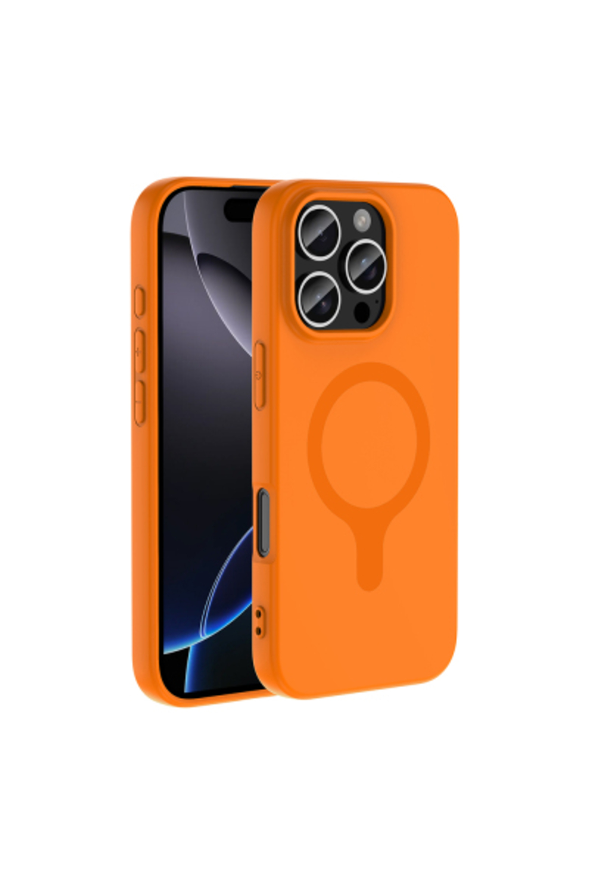 Iphone 16 Pro Max Case Camera Protected Velvety Matte Soft Surface Aris Cover with M-Safe Charging