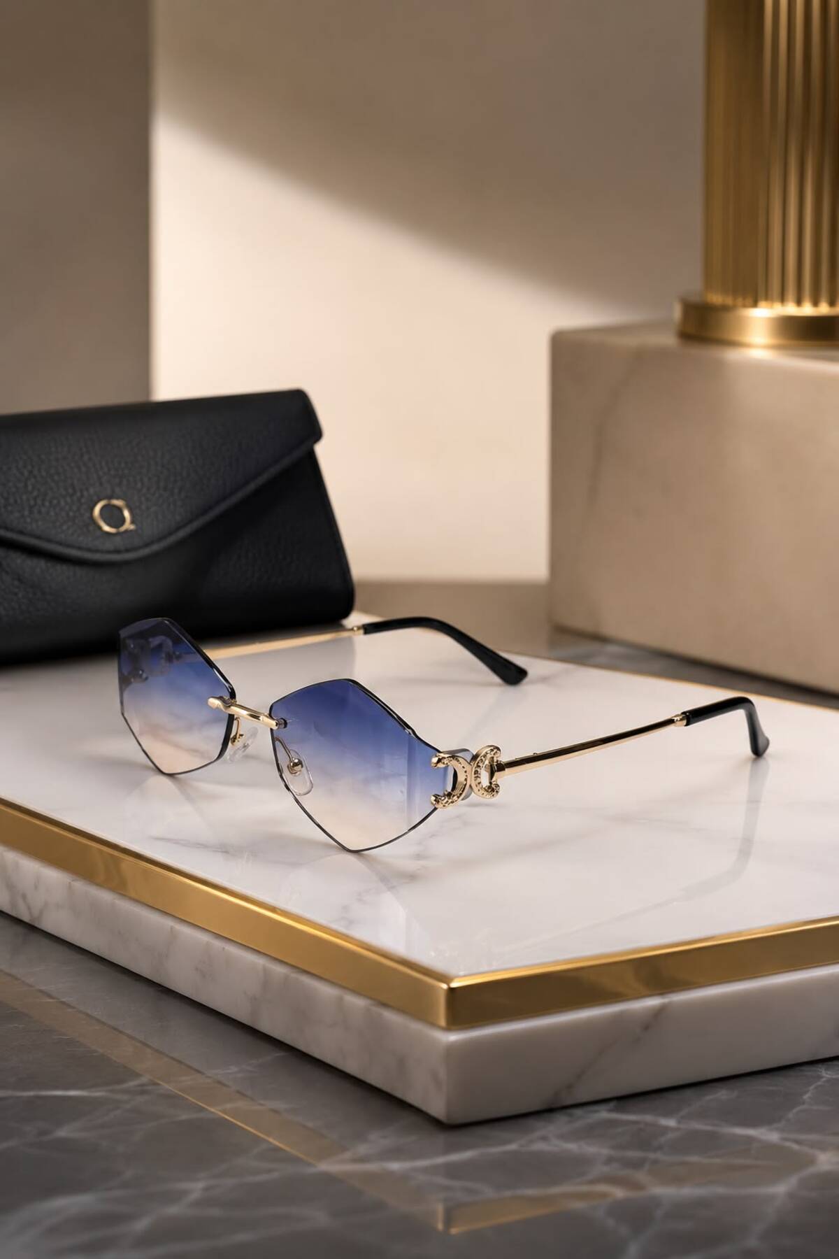 MODERN DESIGN UV 400 BLUE SUNGLASSES FOR WOMEN