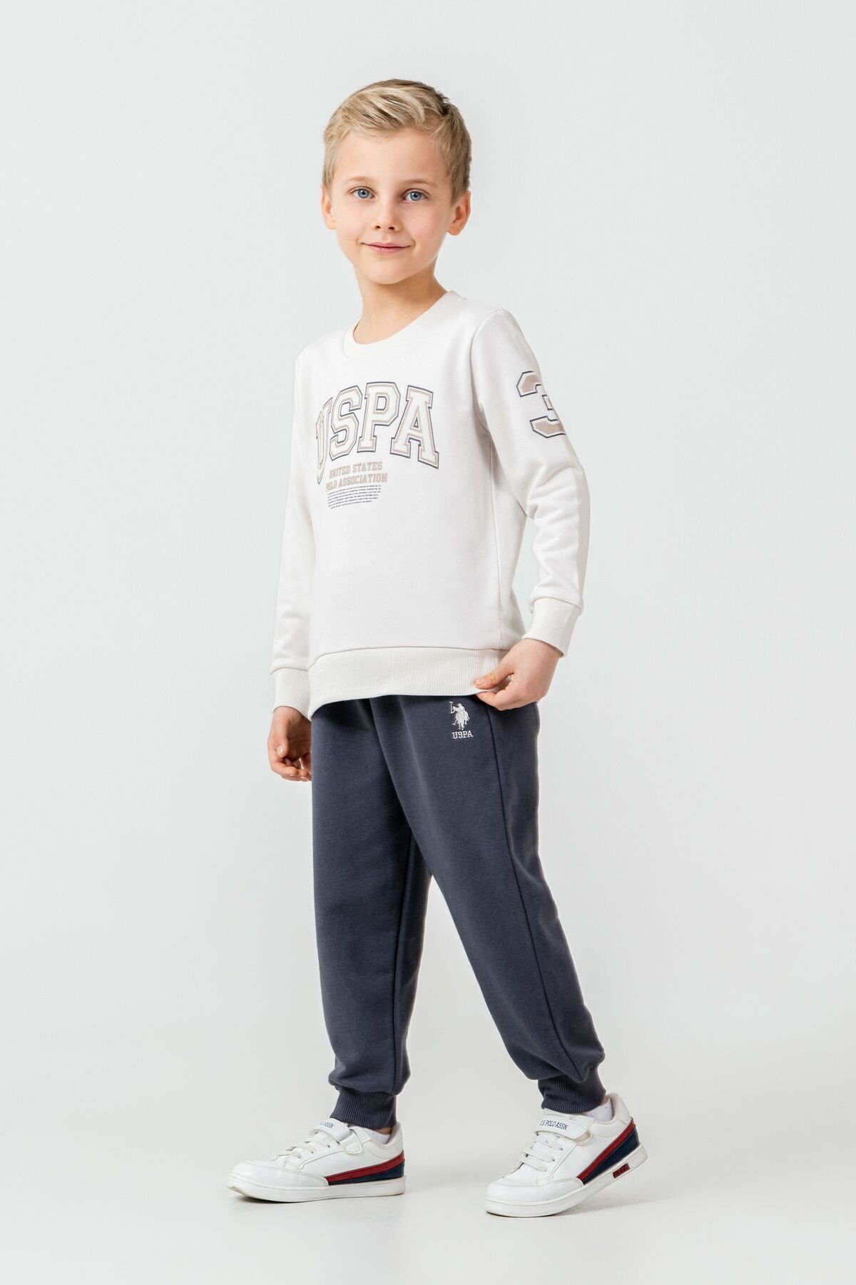 ست گرمکن پسرانه کودک طرحدار آستینبلند U.S. Polo Assn. مدل US2620-C-V2 — 5