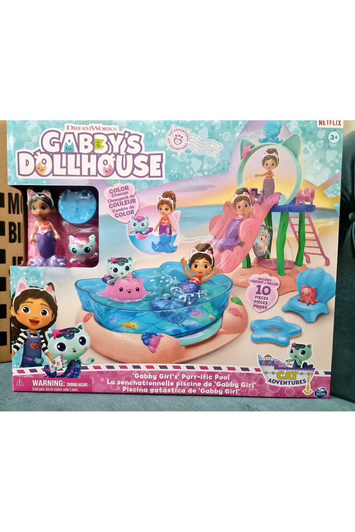 GABBYS DOLLHOUSE HAVUZ OYUN FİGÜR SETİ 3+