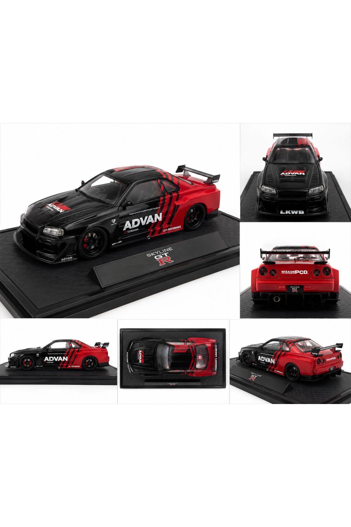 scntoys NİSSAN SKYLINE R34 LBWK SÜPER SILHOUETTE DİECAST MODEL