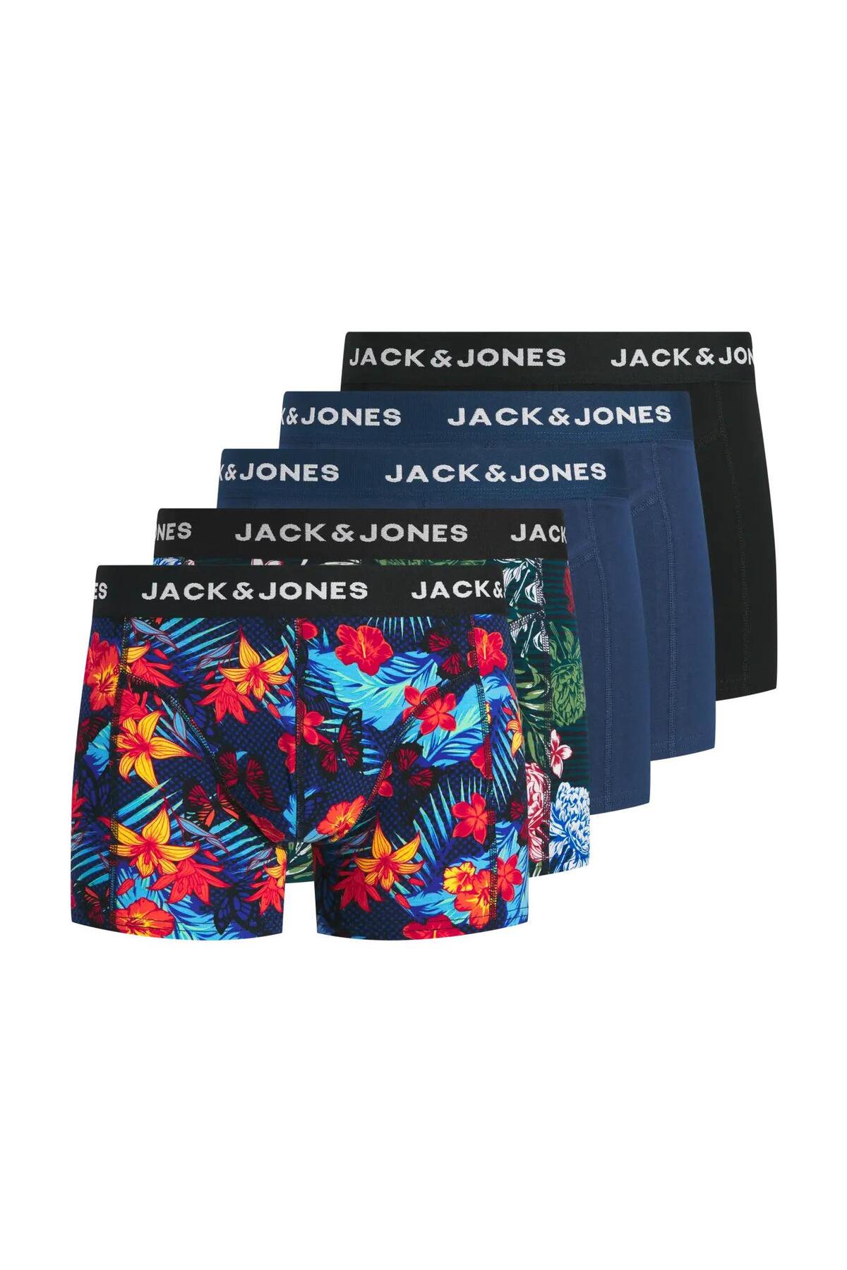 بوکسورهای مردانه جک جونز اوزی 5 بسته 12307722 جک اند جونز باکسر Jack & Jones