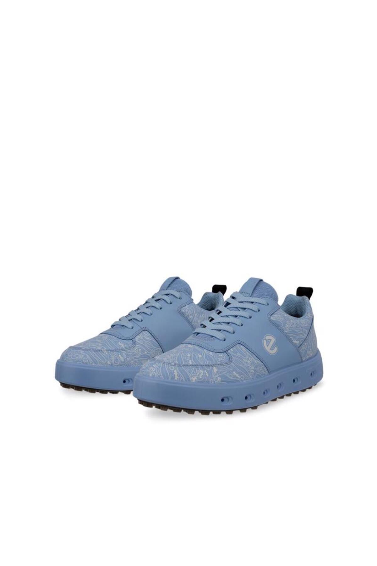 Ecco Golf Street 720 Kadın Mavi Deri Ayakkabı görsel 3