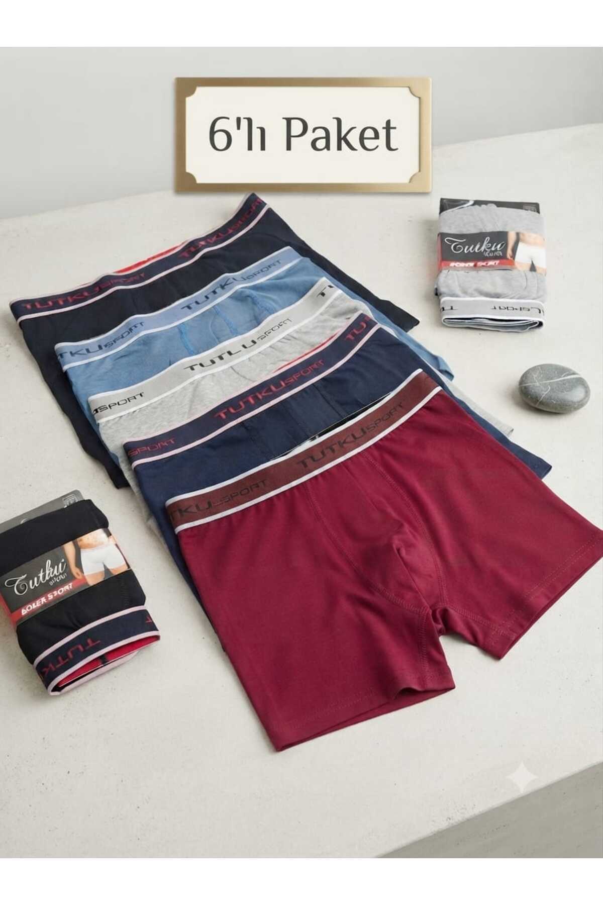 400 Lycra Elastane Sports Cotton Men's Boxer 6-Pack