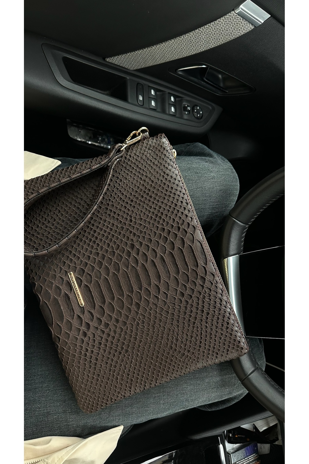 Sun collections Aura Mocha Tablet Çantası / Clutch görsel 2