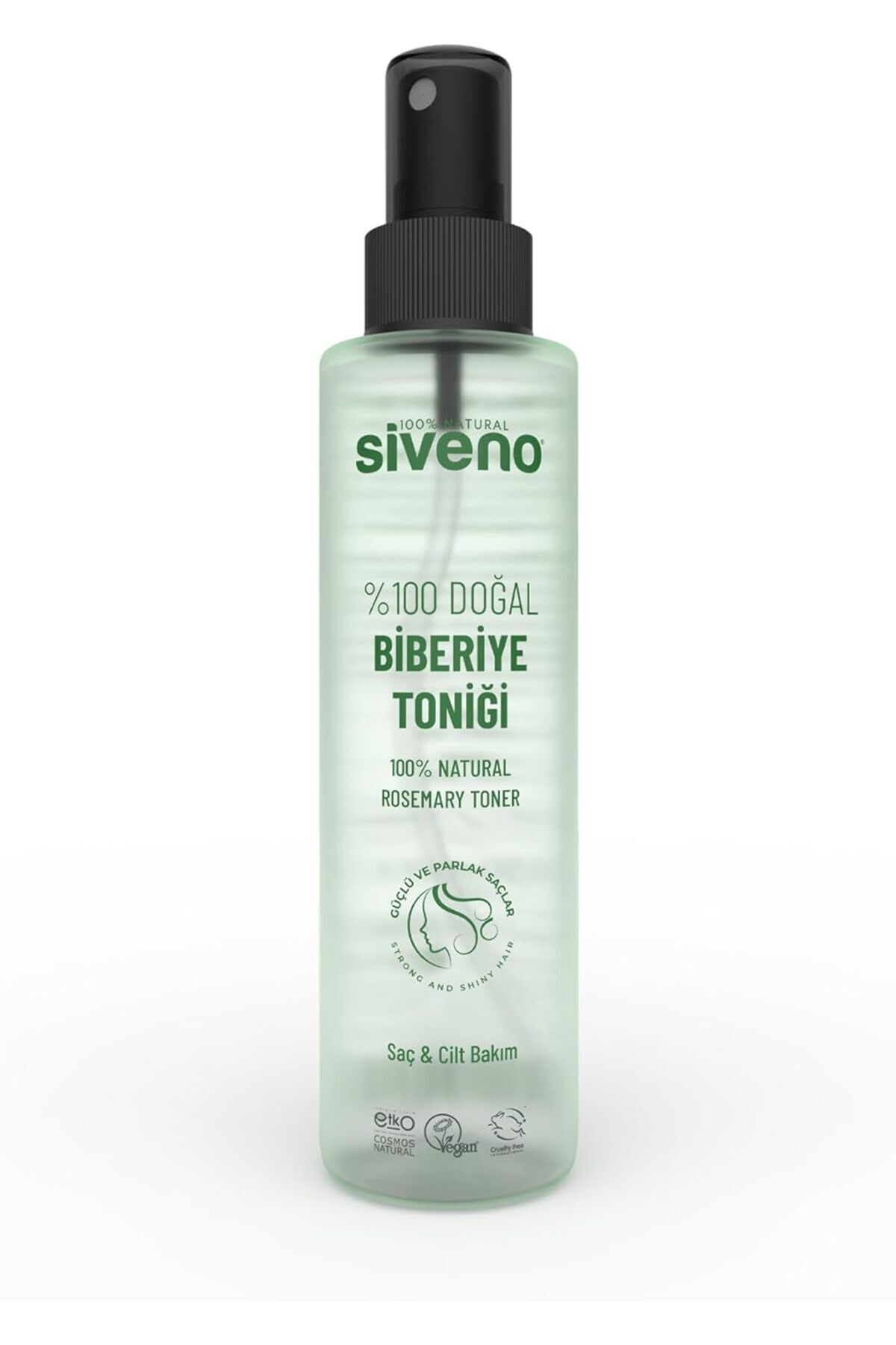 Siveno%100 Doğal Biberiye Suyu Saç Dökülmesi Karşıtı ve Hızlı Saç Uzatma Etkili Saç Toniği 150 ml — 8692703912791