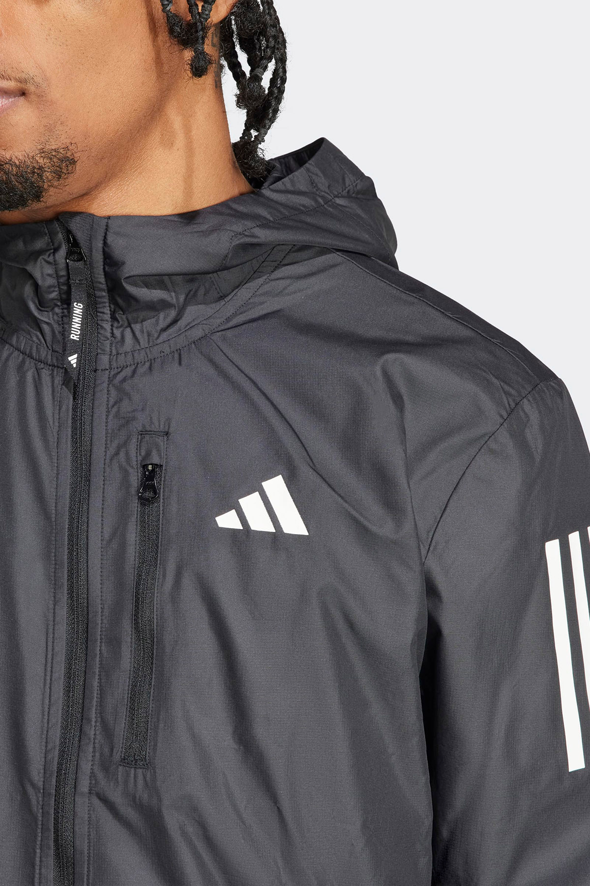 adidas Otr B Jkt Siyah Erkek Yağmurluk&Rüzgarlık In1483 görsel 7