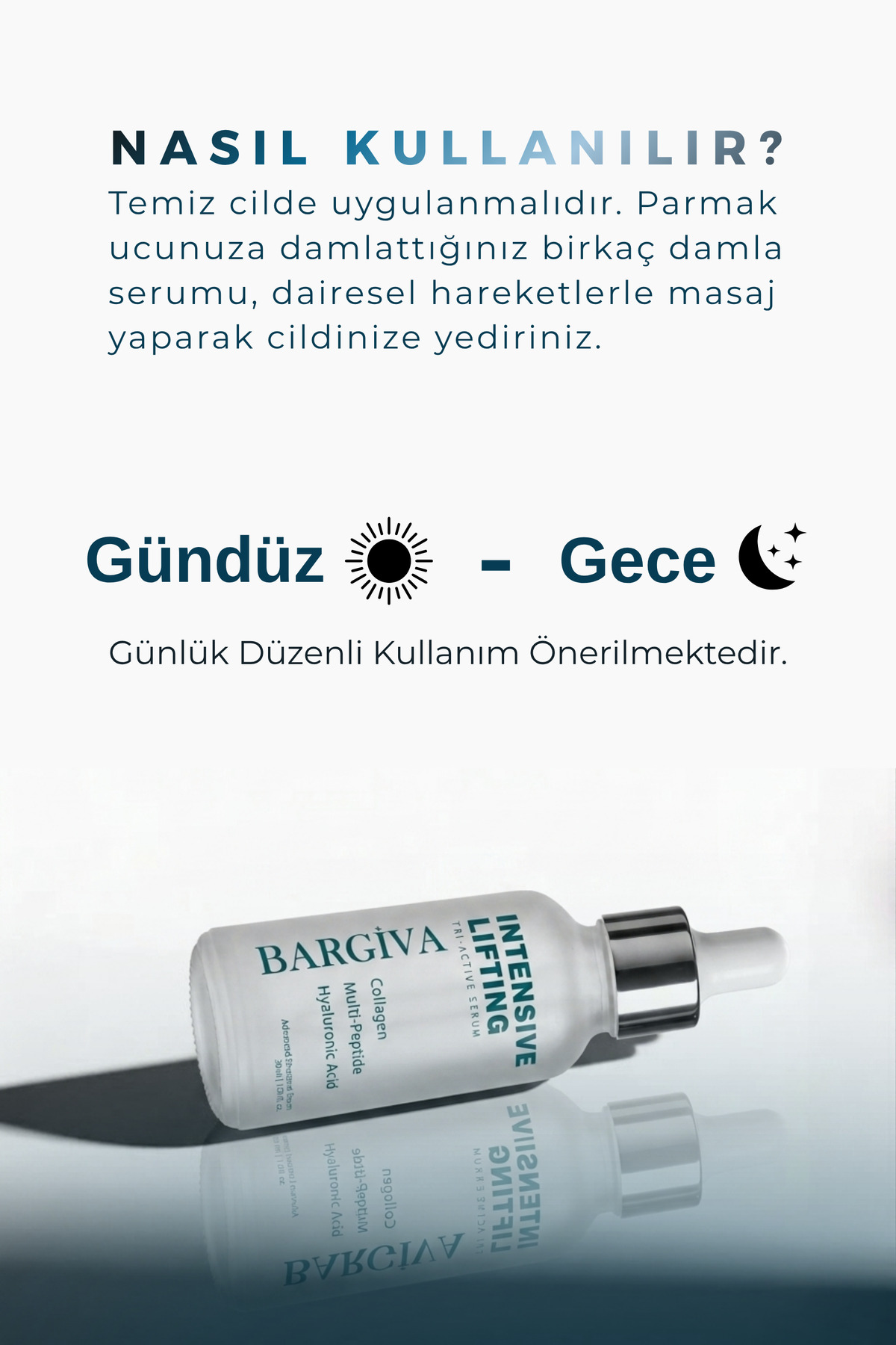 Intensive Lifting Yaşlanma Karşıtı Tri-Active Kolajen, Multi-Peptit ve Hyalüronik Asit Cilt Bakım Serumu 30 ml - Sıkılaştırıcı & Yoğun Nemlendirici — bargitrıactvsrm — تصویر 5 از 8