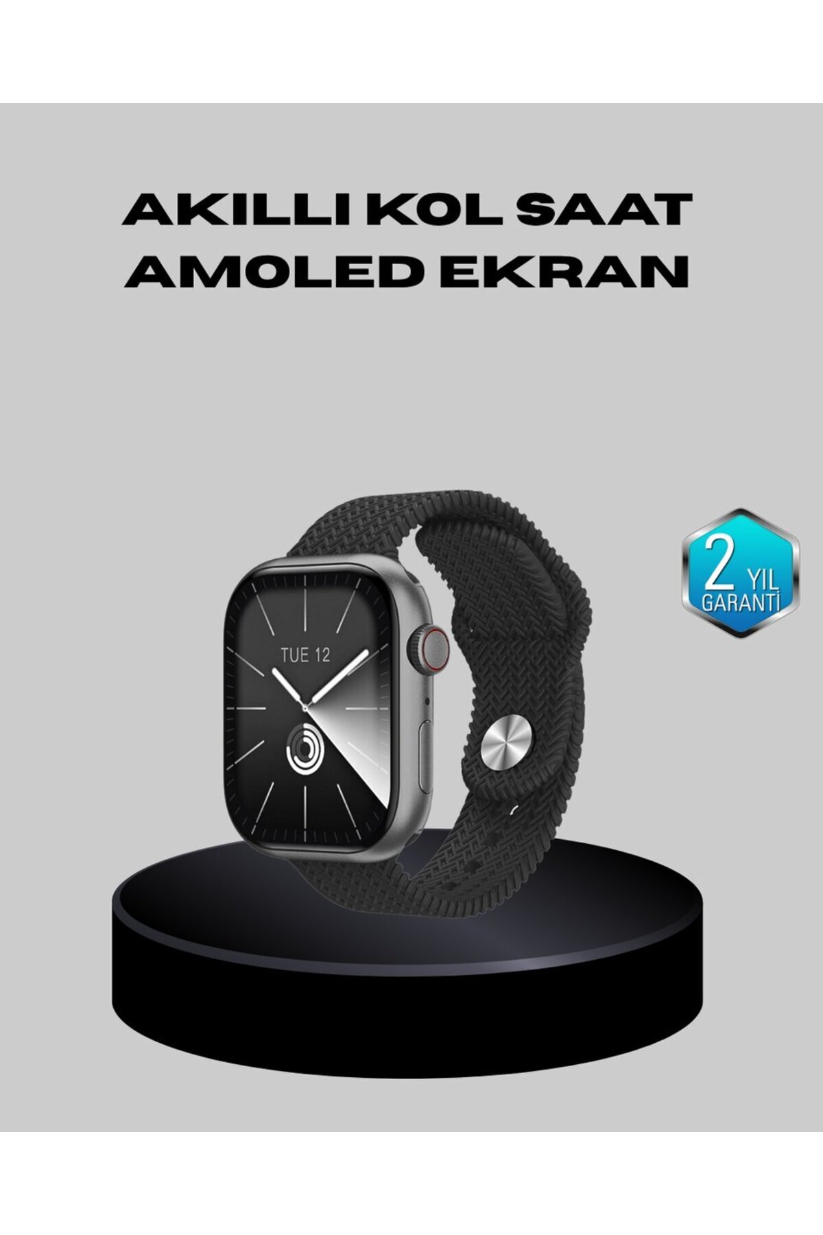 Kablosuz Şarjlı Akıllı Saat Bluetooth Arama Bildirim Destekli Uzun Pil Ömürlü