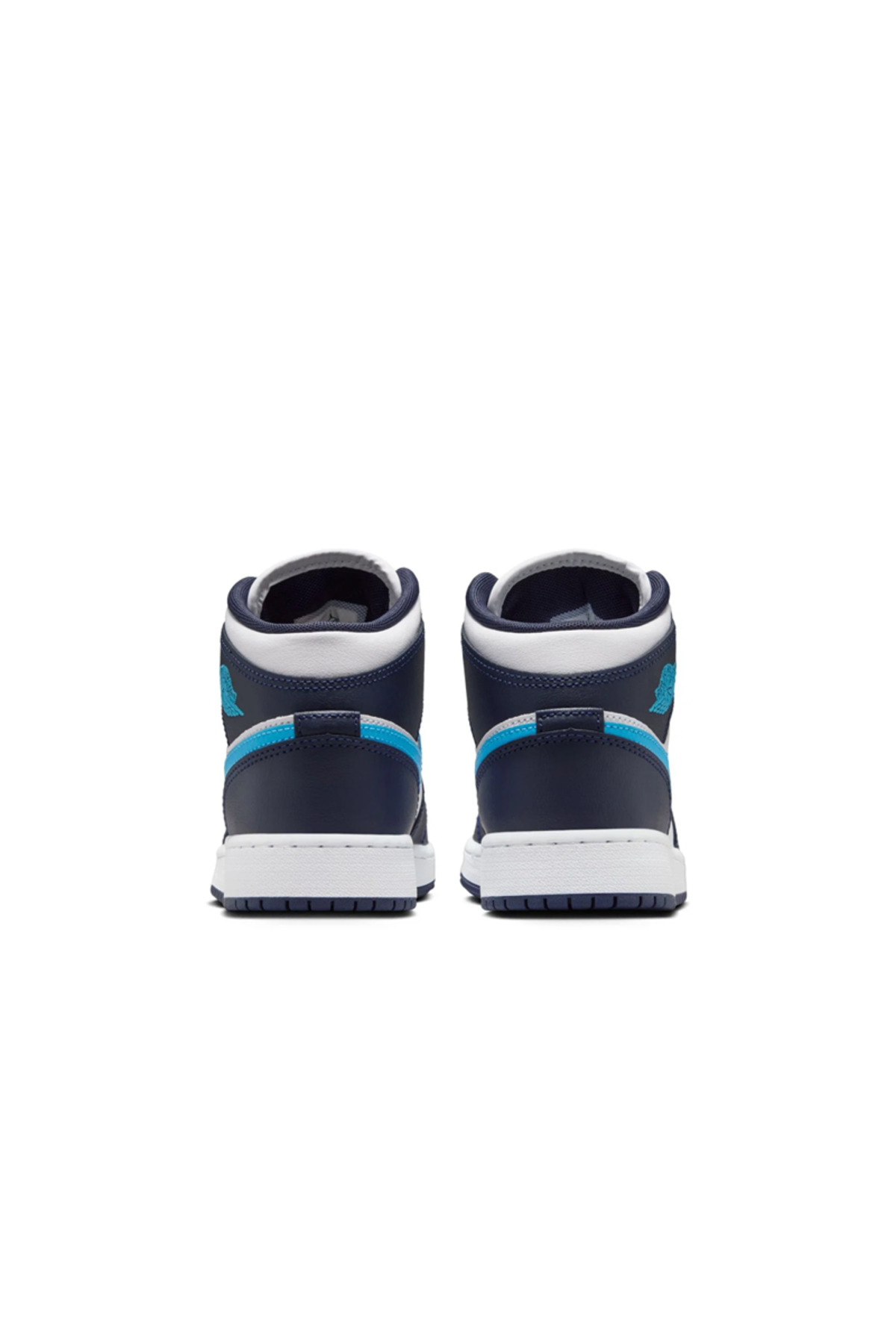 Nike Air Jordan 1 Mid Gs Mavi Basketbol Ayakkabısı (Dar Kalıptır 1 Beden Büyük Alınız) görsel 5
