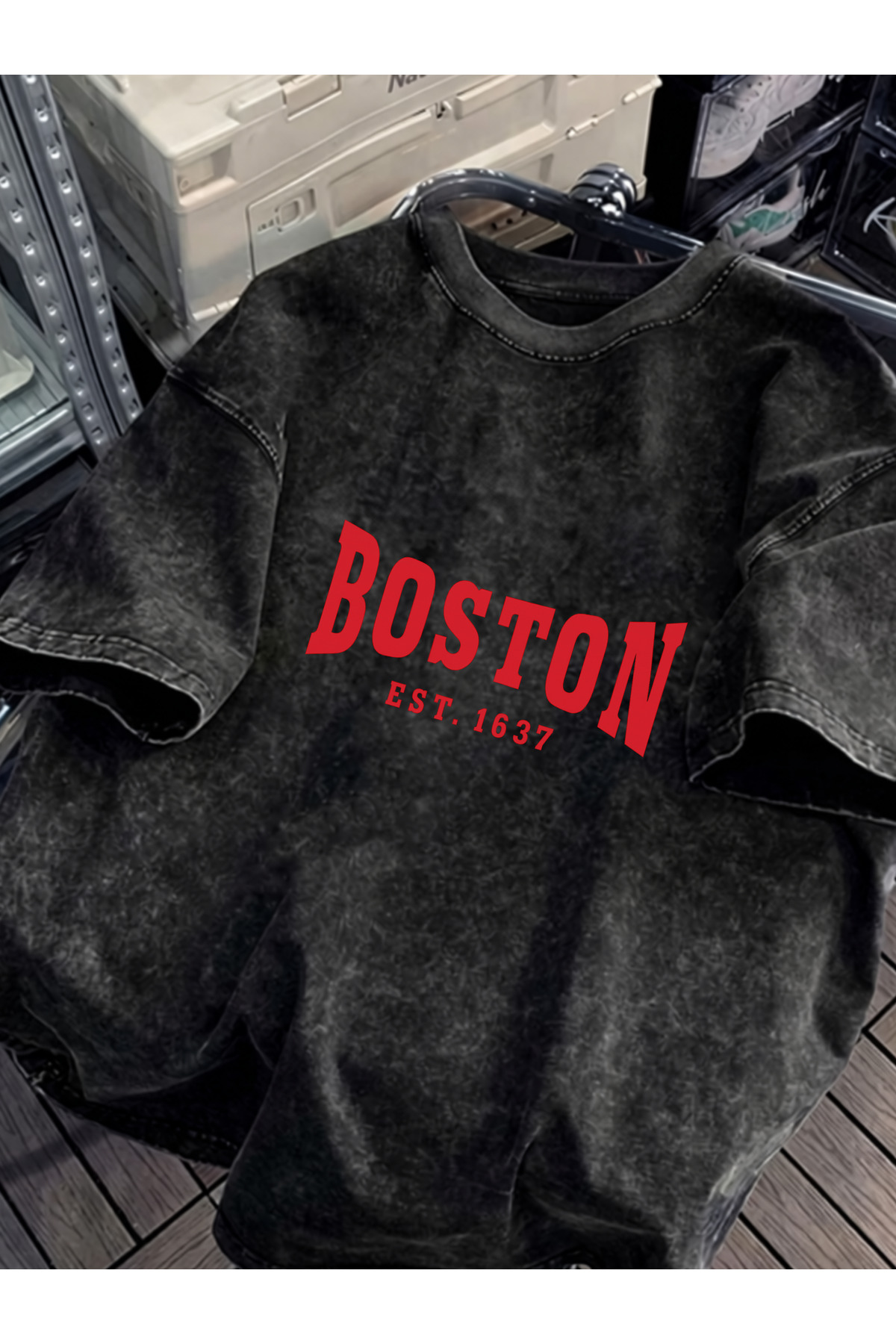 UFC 1985 TOP BRAND Unisex Oversize Vintage Washed Street Style Street Fashion Cotton Comfortable Fit T-Shirt