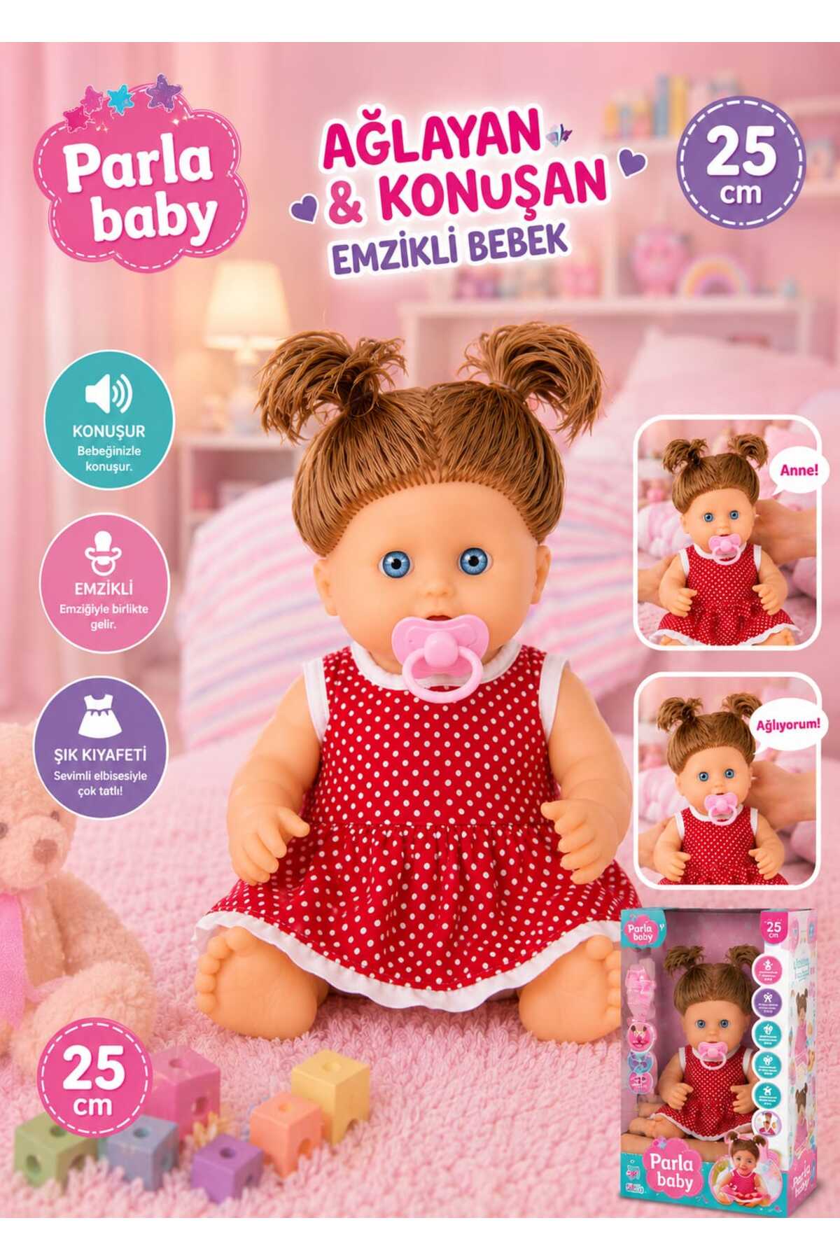 ELITE by Seba 25 Cm Konuşan Ve Ağlayan Emzikli Bebek - Fiyatı