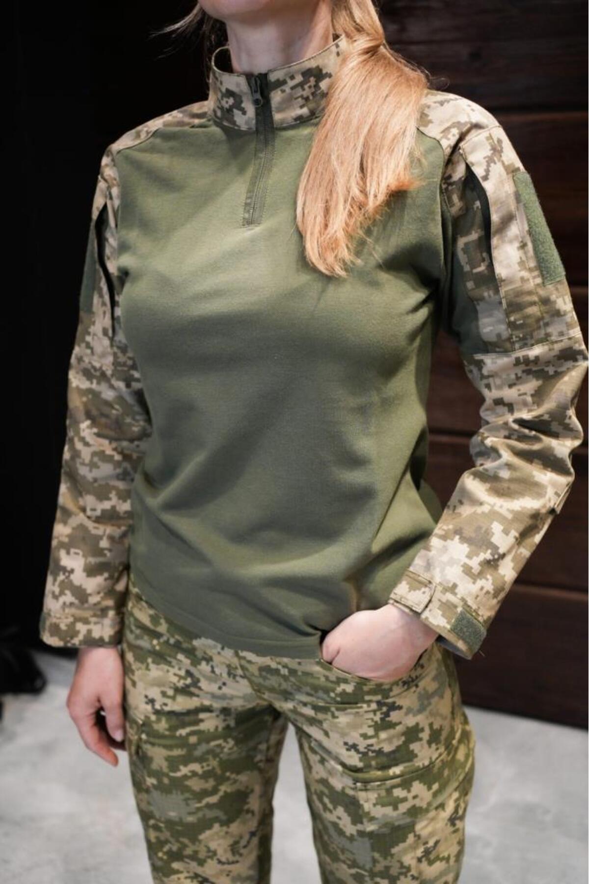 SINGLE SWORD Unisex Outdoor Combat Tişört - Piksel Kamuflaj, S Beden — رنگارنگ 153.02.354