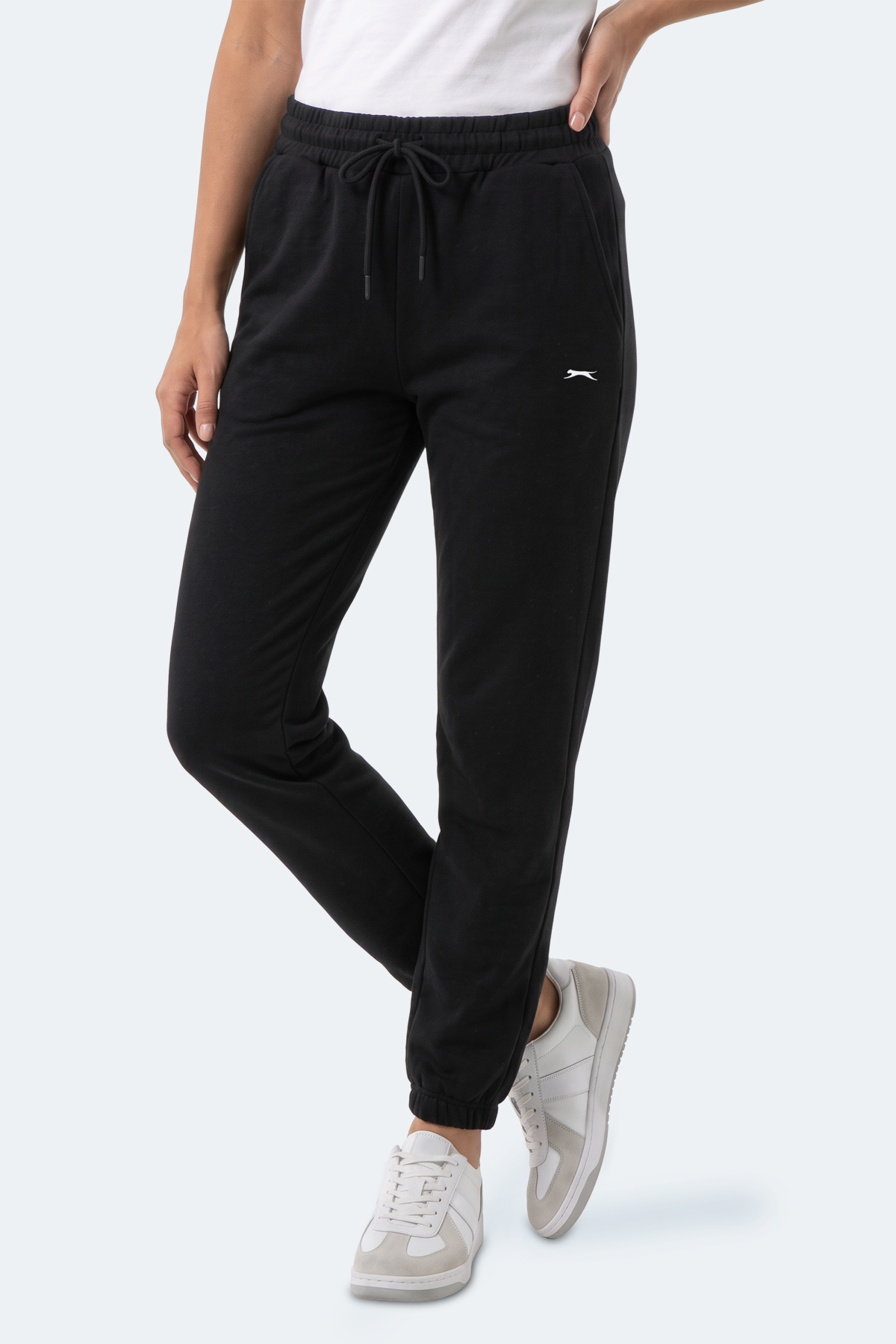 Slazenger MERYA I Kadın Slim Fit Siyah Eşofman Altı görsel 8