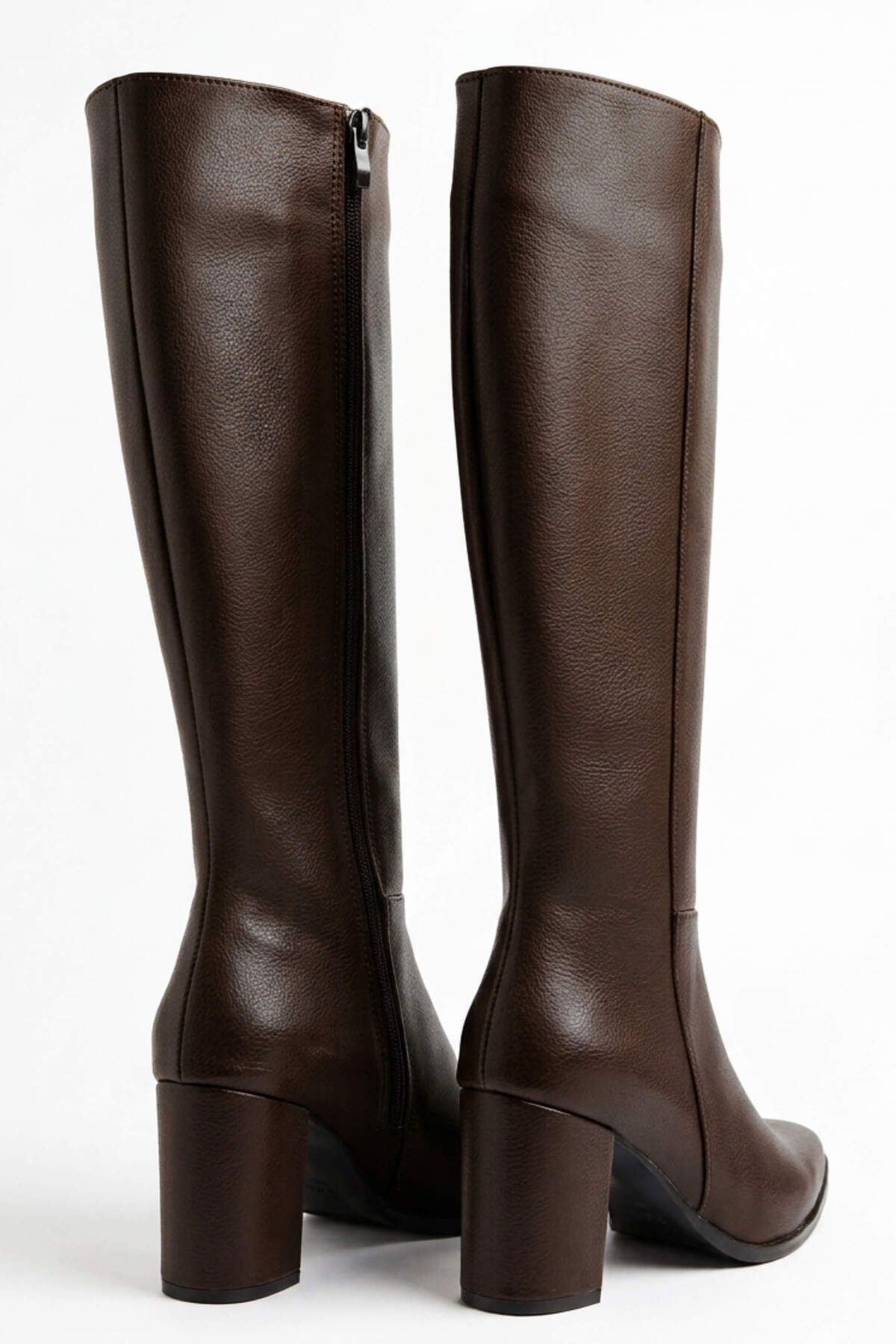 MY BAYAN SHOES Kahverengi Kadın Topuklu Çizme görsel 5