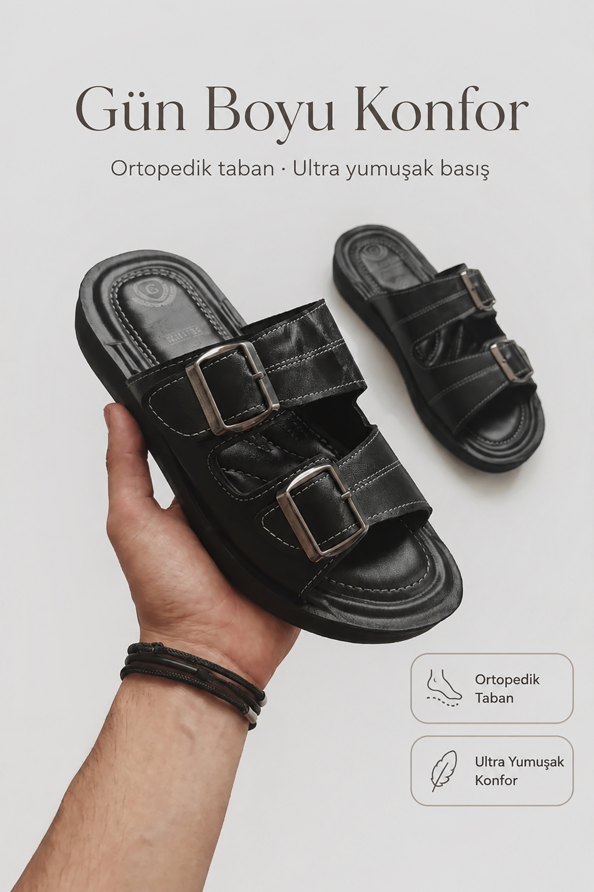 Modafırsat Erkek Terlik Ortopedik Medikal Ultra Yumuşak Terlik