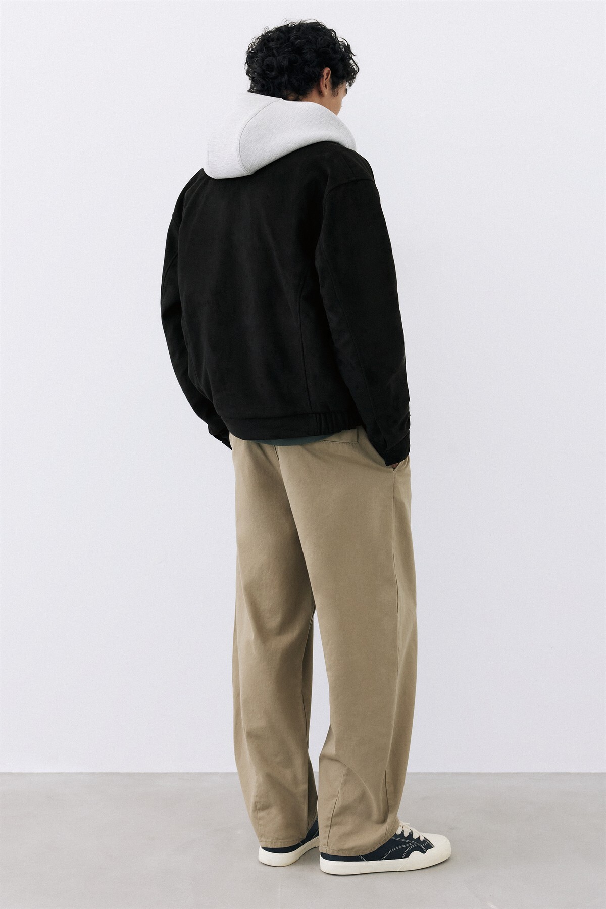 Pull & Bear Suni süet ceket görsel 6
