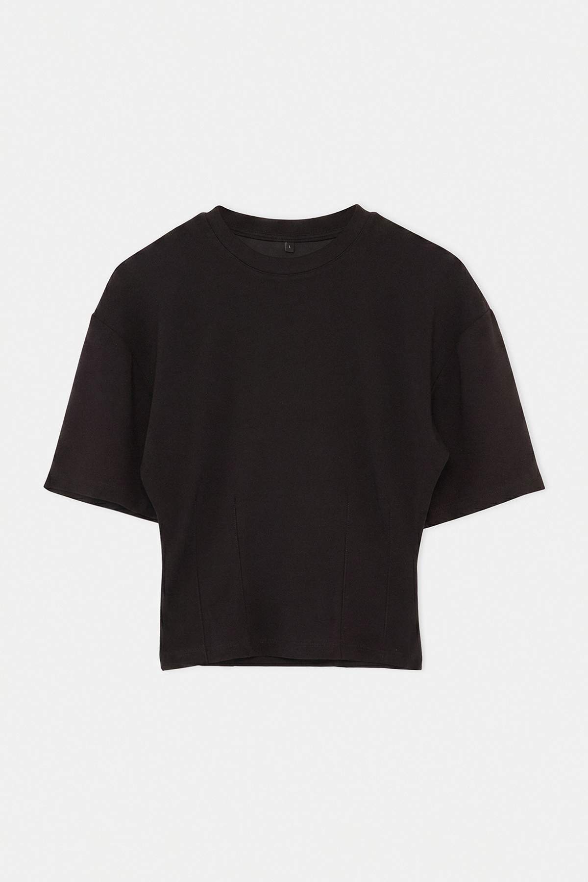 Trendyolmilla Siyah Örme T-Shirt TWOAW27TS00002