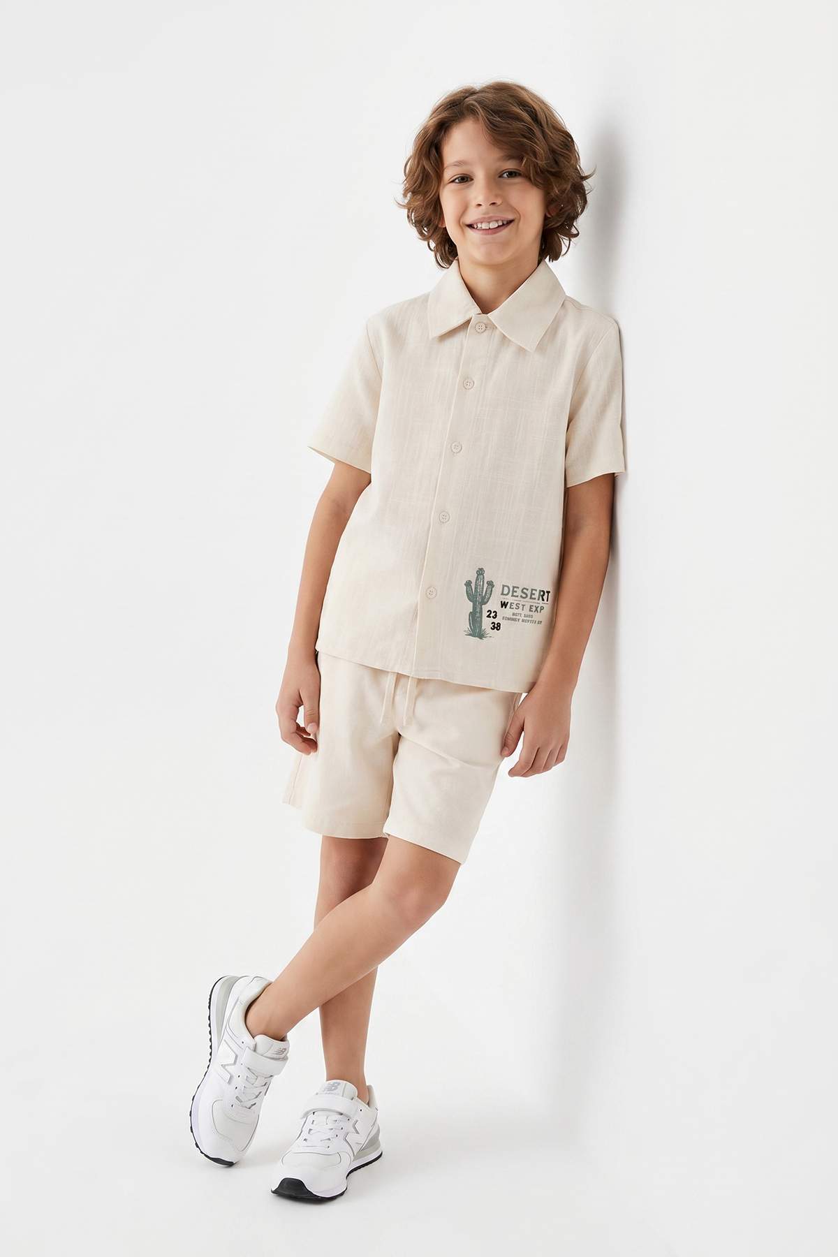 Trendyolmilla Kids Taş Baskılı Dokuma Alt - Üst Takım TKDSS26AU00070
