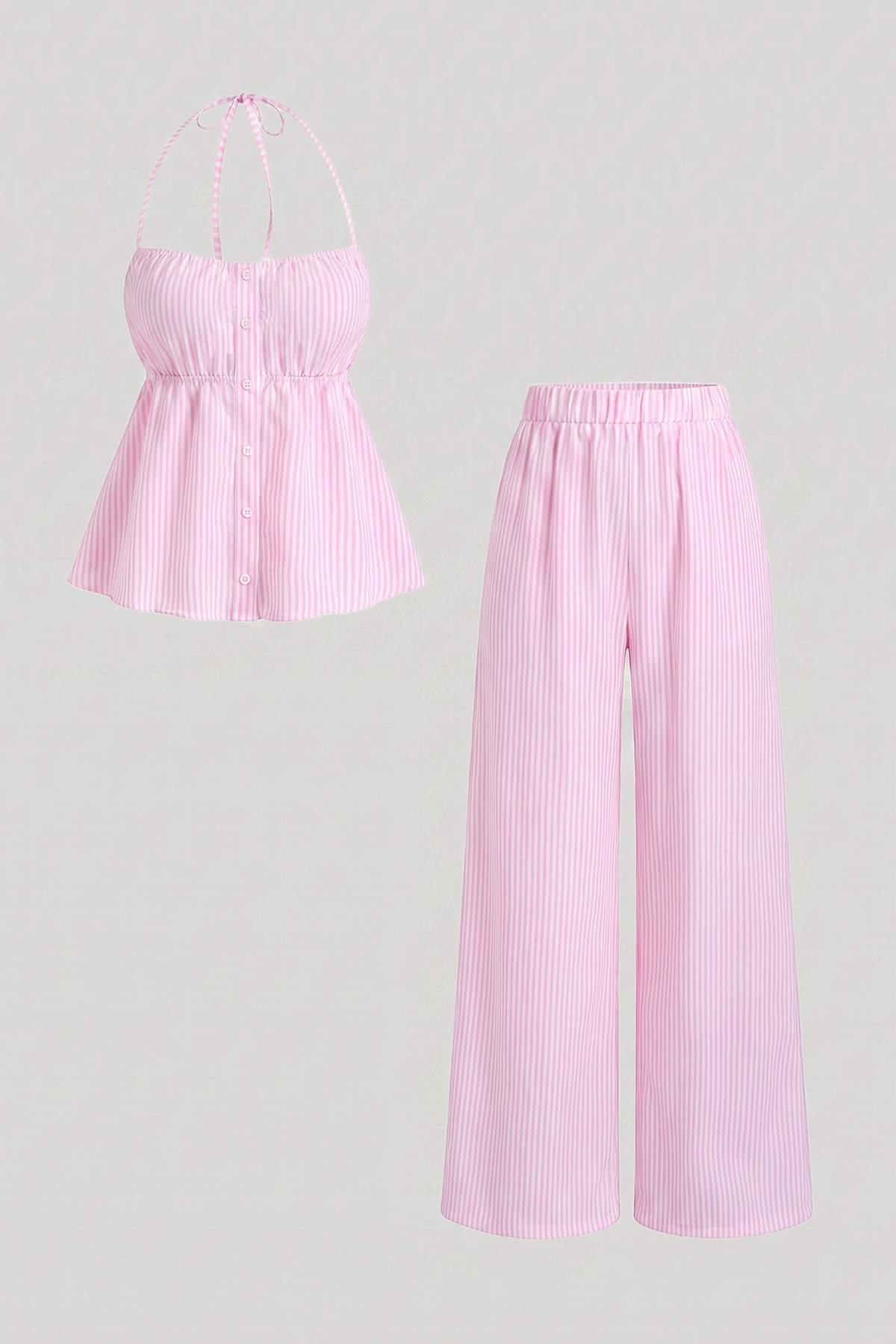Trendyolmilla Pembe Dokuma Alt - Üst Takım TWOSS26AU00300