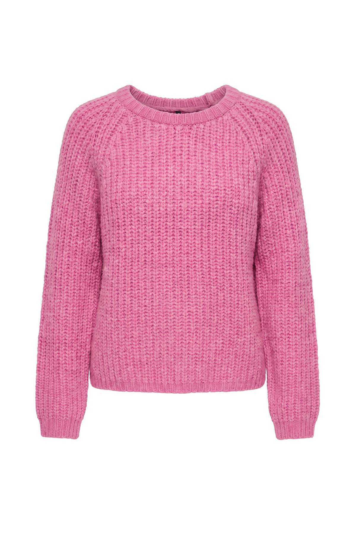 Trendyolmilla Wardrobe Essentials Pembe*001 Yumuşak Dokulu Triko Kazak TWOAW27KZ00093