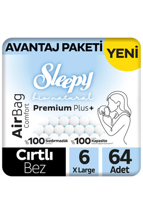 Sleepy Bio Natural Premium Plus Airbag Comfort Avantaj Paketi Bebek Bezi 6 Nu...