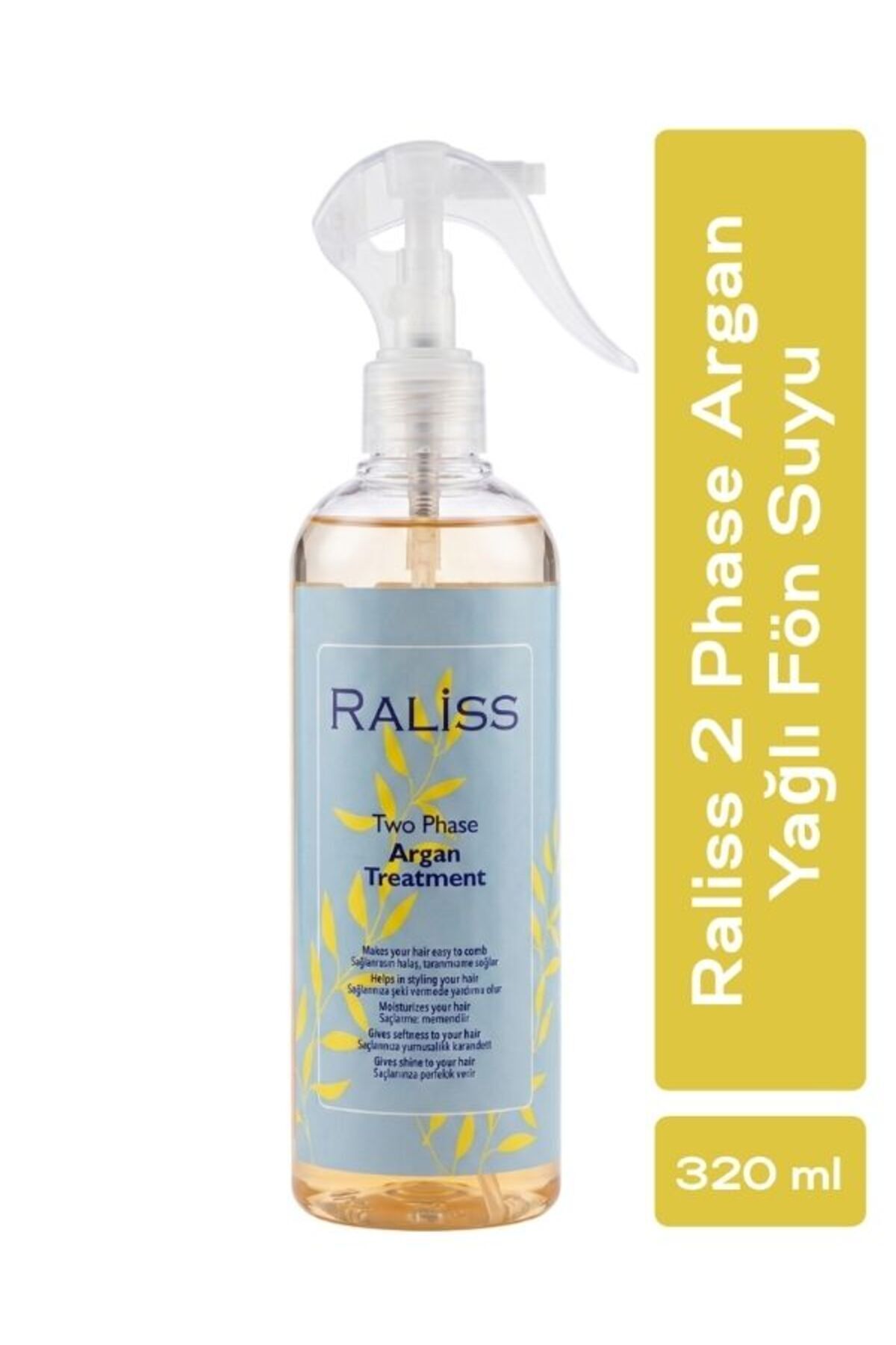 Raliss 2 Phase Argan Yağlı Fön Suyu 320 ML — RLS.ARG