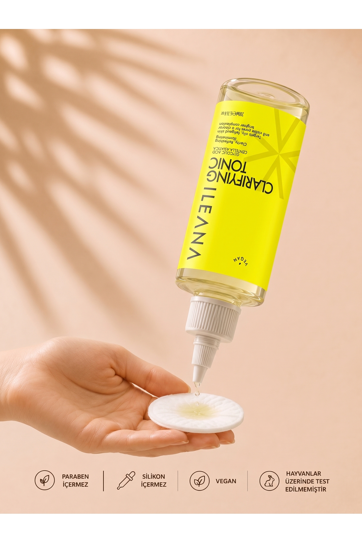 Glikolik Asit (AHA) & C Vitamini İçeren Aydınlatıcı, Leke Karşıtı ve Cilt Tonu Eşitleyici Yüz Toniği 200 ml — ILN_TNC_CLR_200 — تصویر 2 از 5
