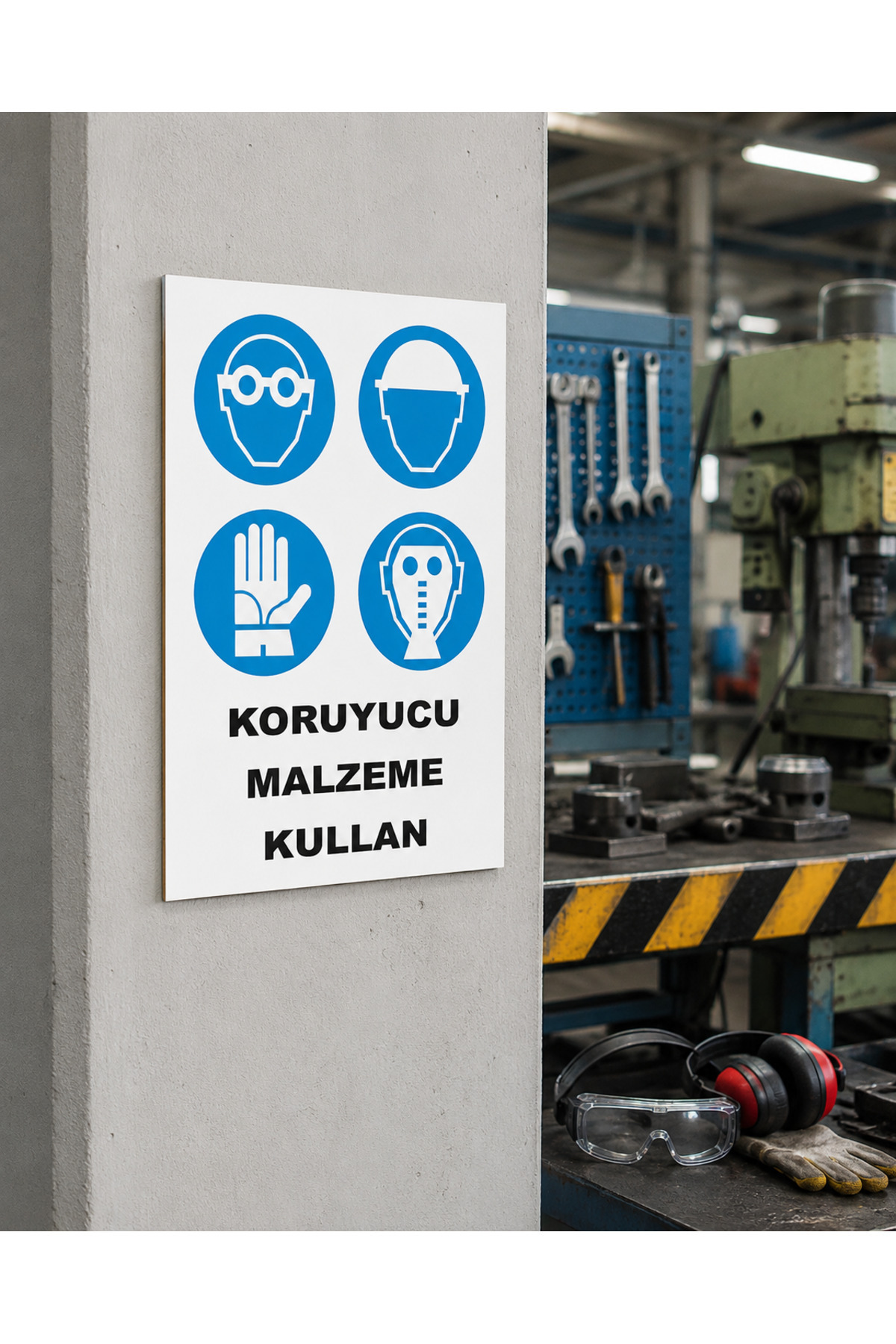 Use Occupational Safety Warning Sign Protective Material