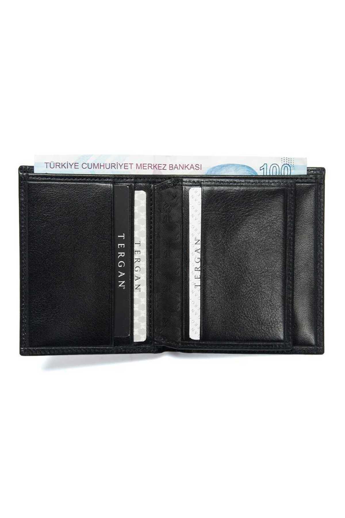 Tergan Siyah Hakiki Deri Erkek Cüzdan - S1CE00001503-B06 görsel 2