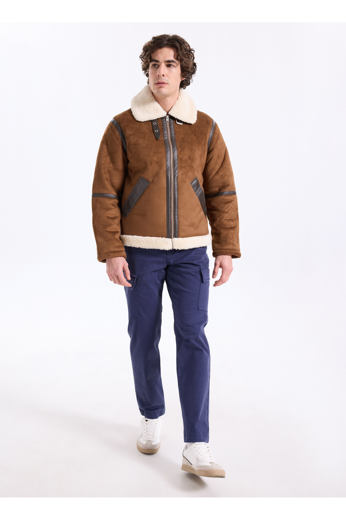 Jack & Jones Kahverengi Erkek Mont 12279379_JJCOLE AVIATOR JACKET görsel 2