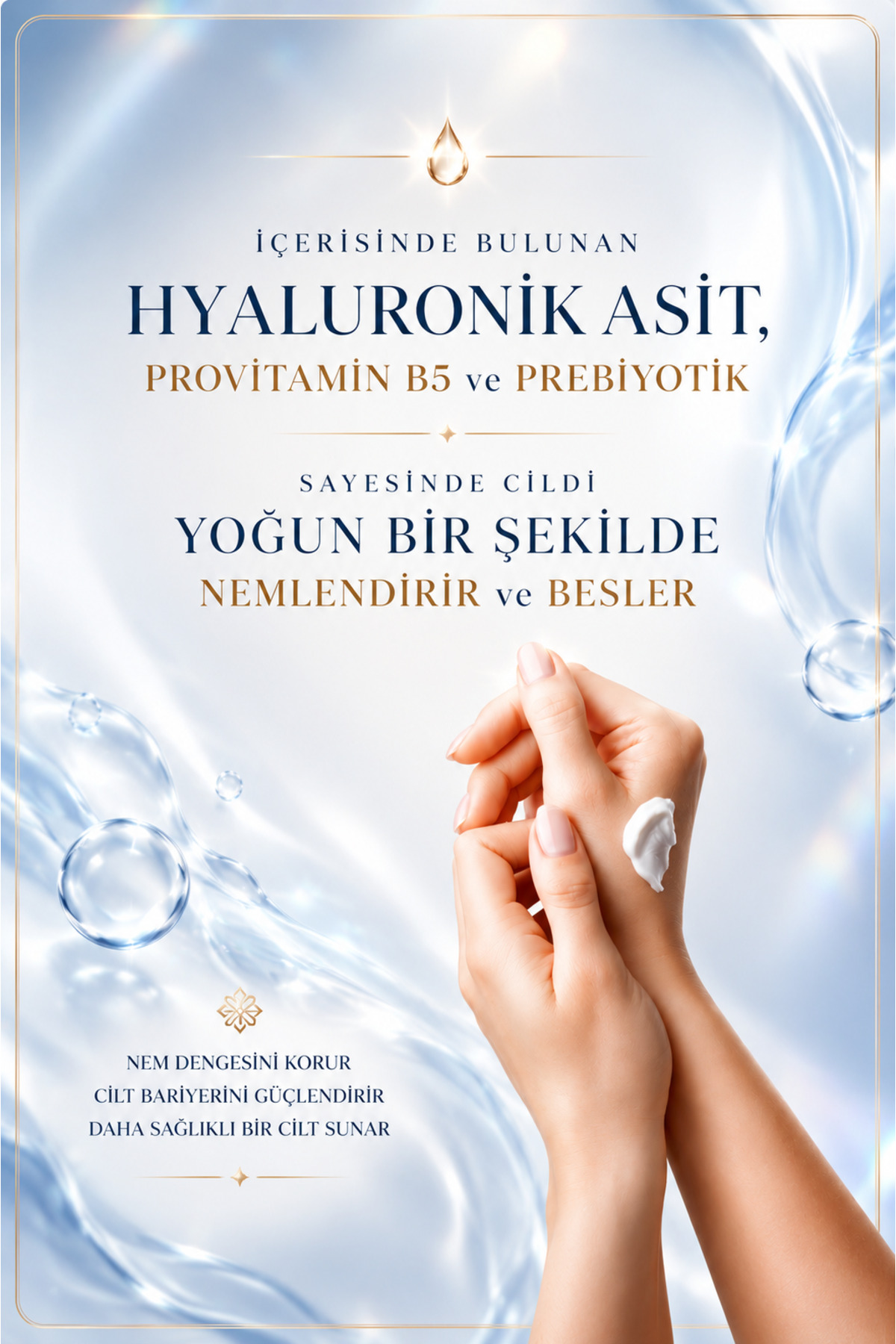 Yoğun Nemlendirici El Bakım Kremi - Hyaluronik Asit, Ceramide, Shea — تصویر 7 از 9
