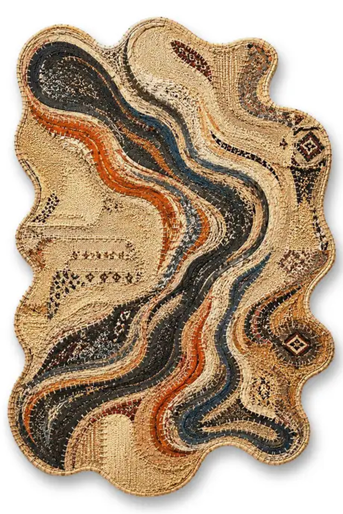 SDT Shape Theme Patterned Modern Woven Base Decorative Carpet sdt1633