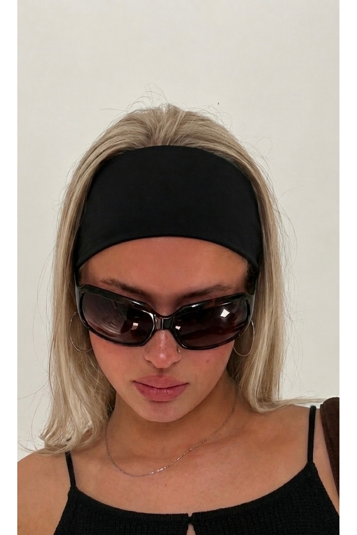Jeevee %100 pamuklu Kalın Geniş Esnek Yumuşak Saç Bandı Bandana Yoga Saç Aksesuarı 9cm