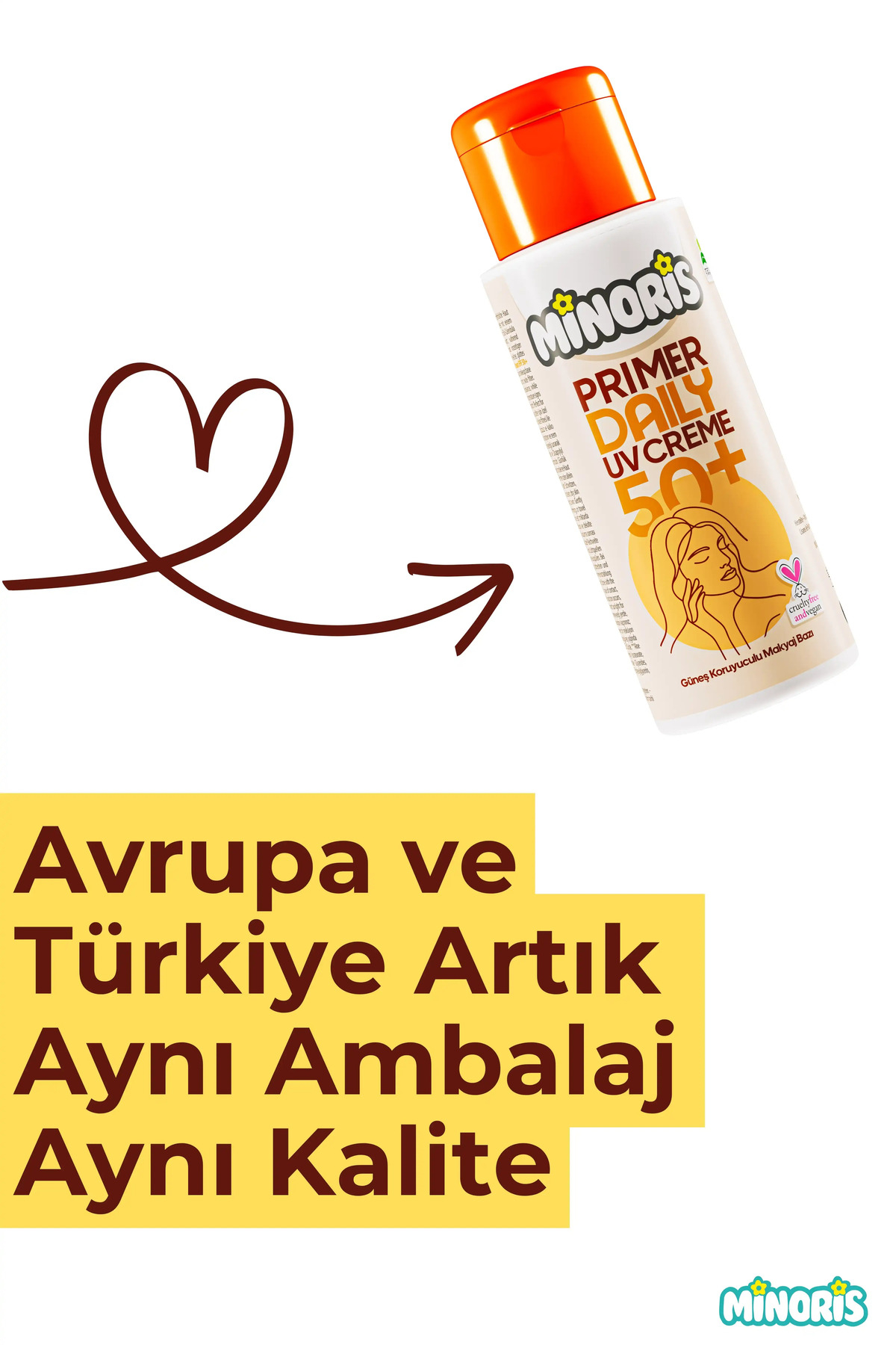 Makyaj Bazı 50 ml | Nemlendirici ve Vegan Primer / Make-Up Base | UVA-UVB Koruma — سفید 8683318470585_50 — تصویر 3 از 8