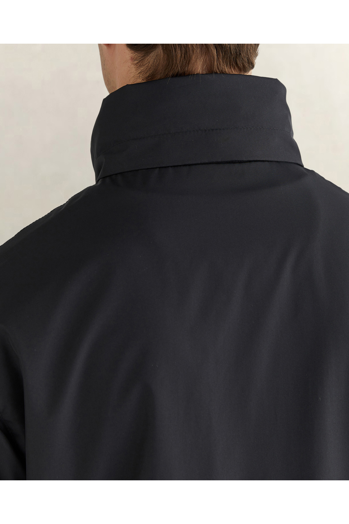 بارانی مردانه مشکی یقه ایستاده با لوگو — مشکی TYC6C113111D9BF4F9E7CB800 — تصویر 6 از 6