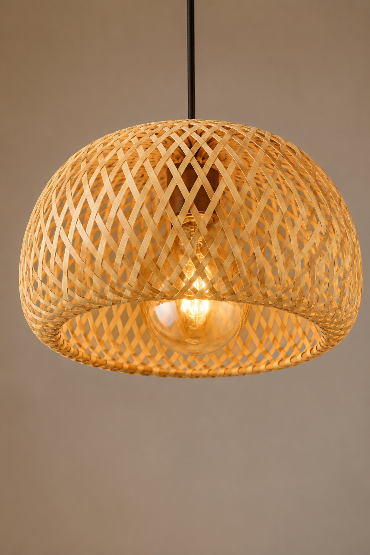 Mirage Model Single Rattan Bamboo Modern Design Scandinavian Bohemian Pendant