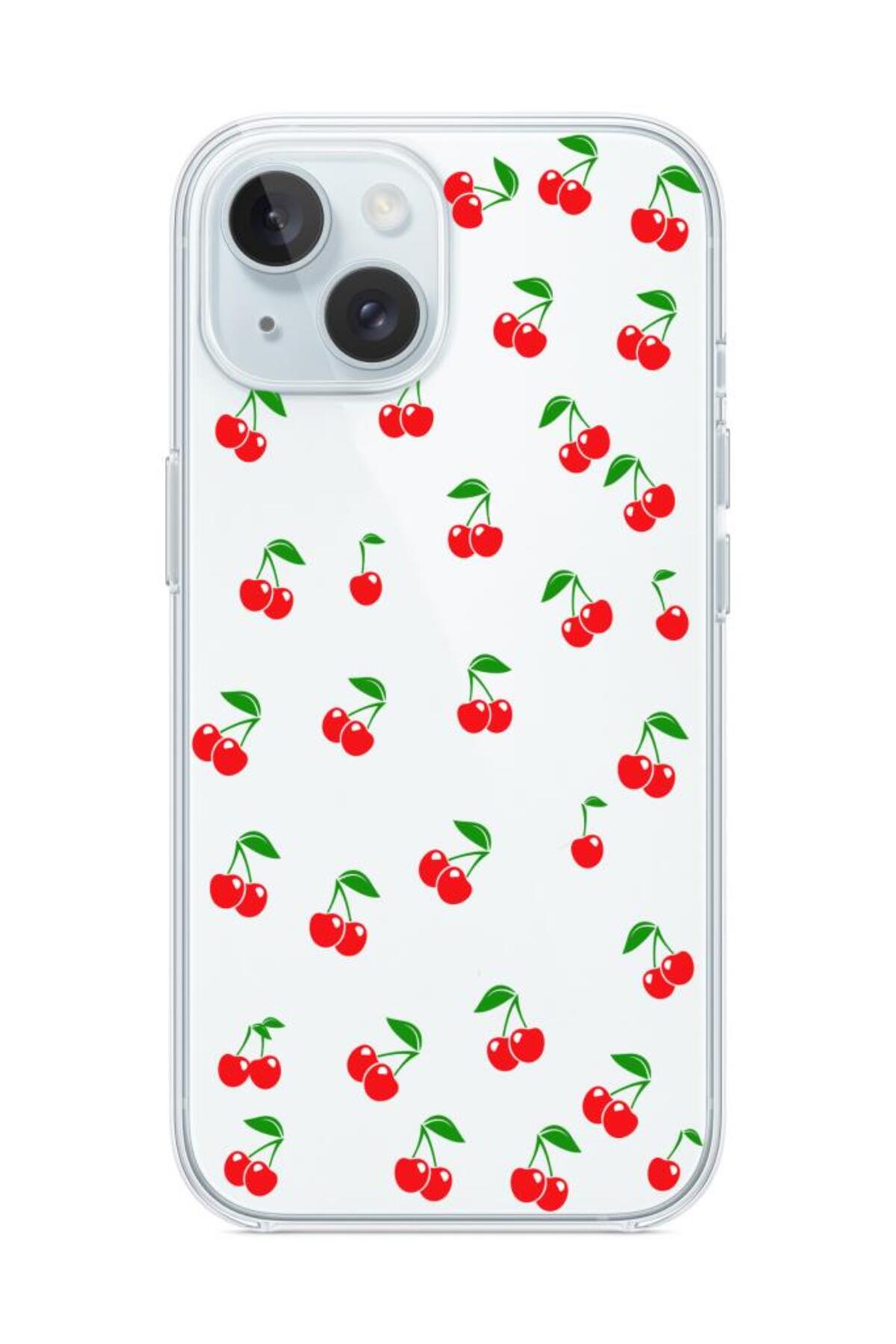 Iphone 15 Compatible Patterned Clear Silicone Case