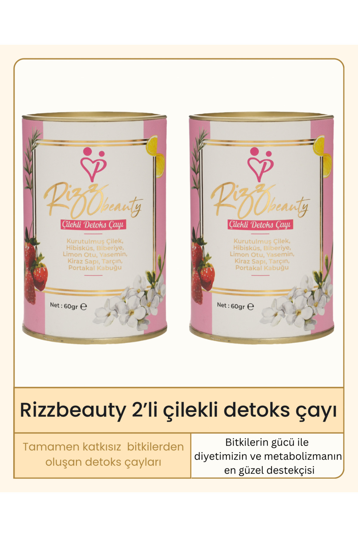 pilatesannesi 2'li Paket Çilek Parçacıklı Detoks Çayı - Fiyatı