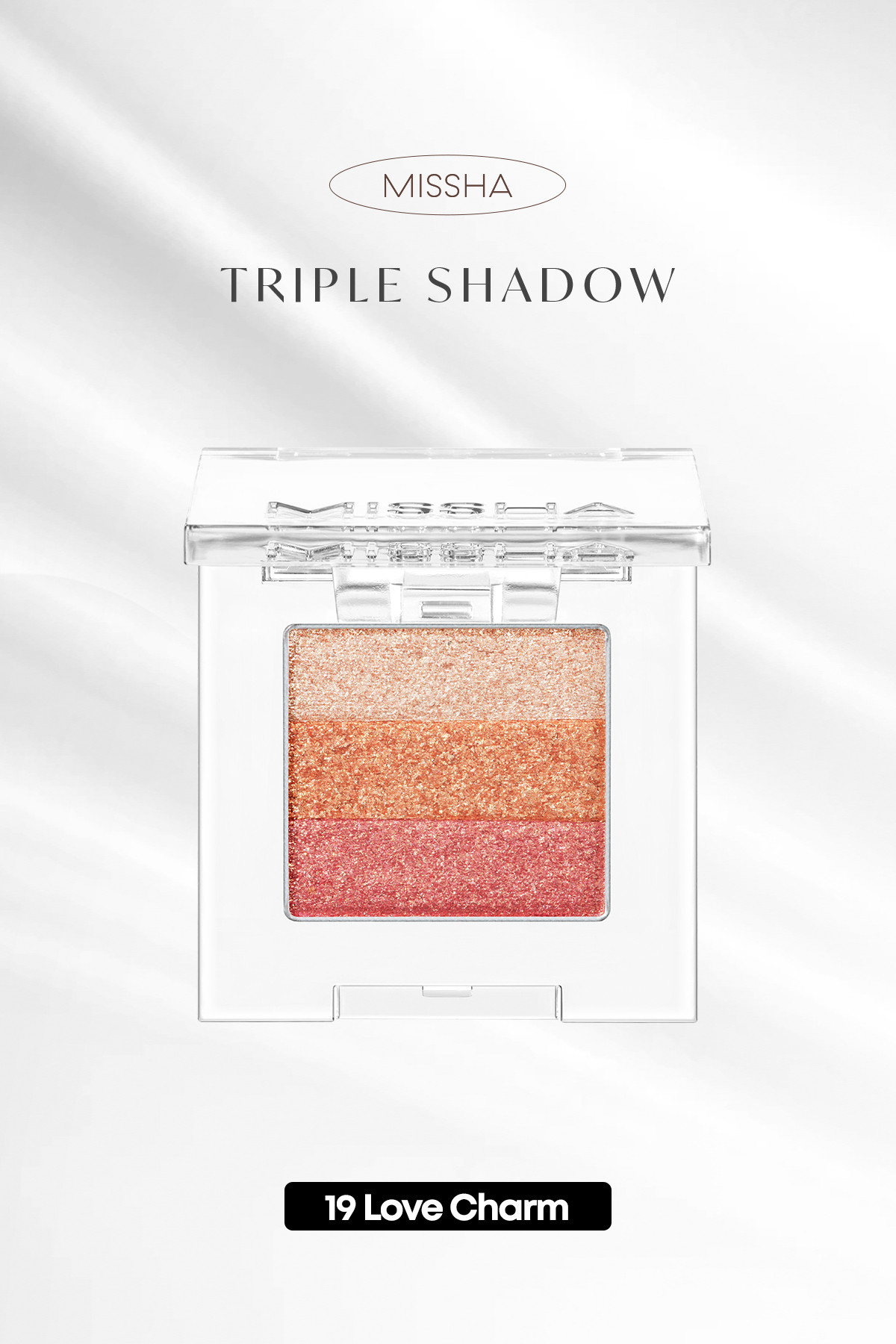 Missha Yumuşak Dokulu, Dökülme Yapmayan 3 Renkli Göz Farı Triple Shadow (19 Love Charm) — نارنجی 111597