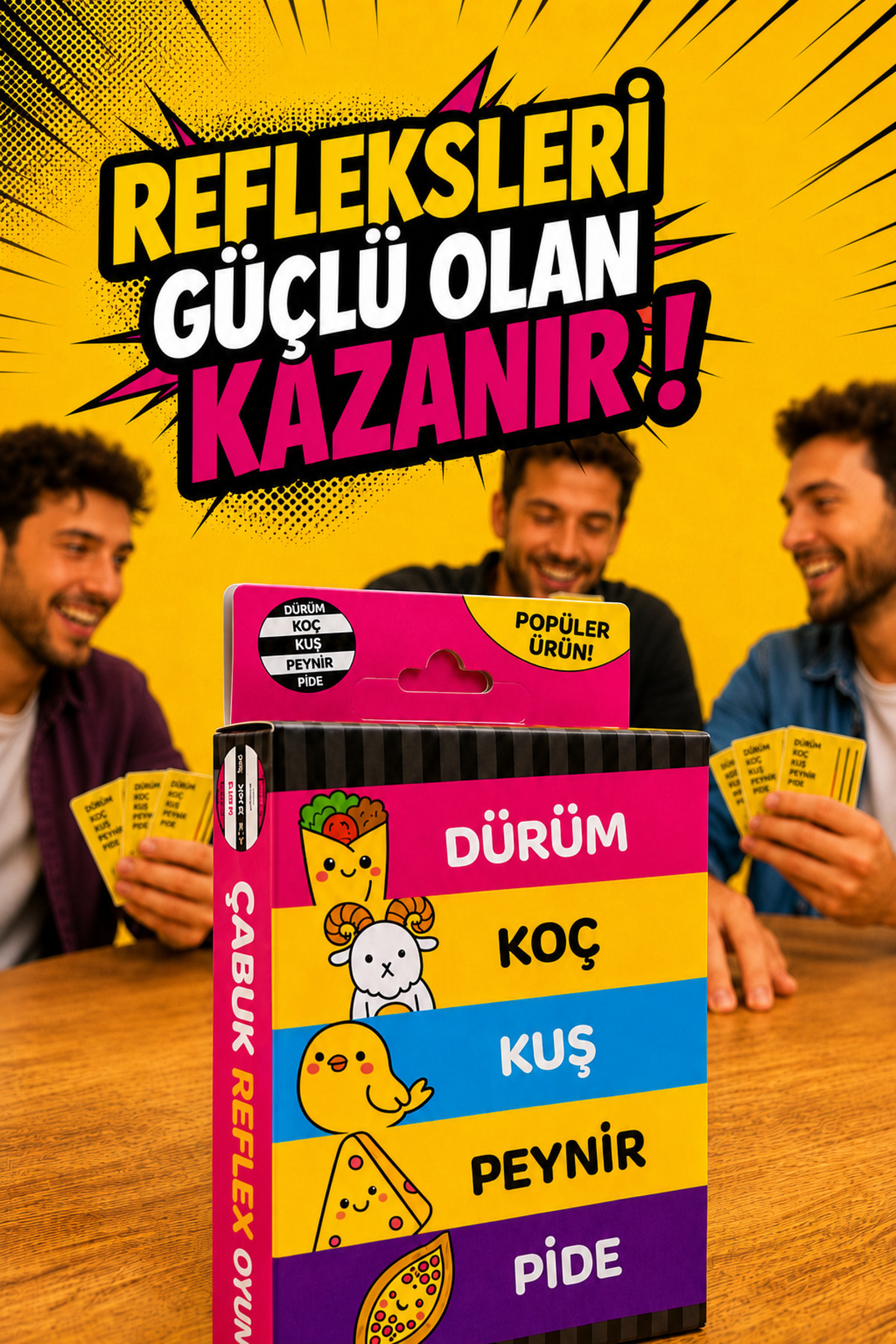 Molfy Çabuk Reflex Kutu Oyunu Dürüm Koç Kuş Kutu Oyunları Kart Oyunları Parti Eğlence Aile Arkadaş Oyuncak