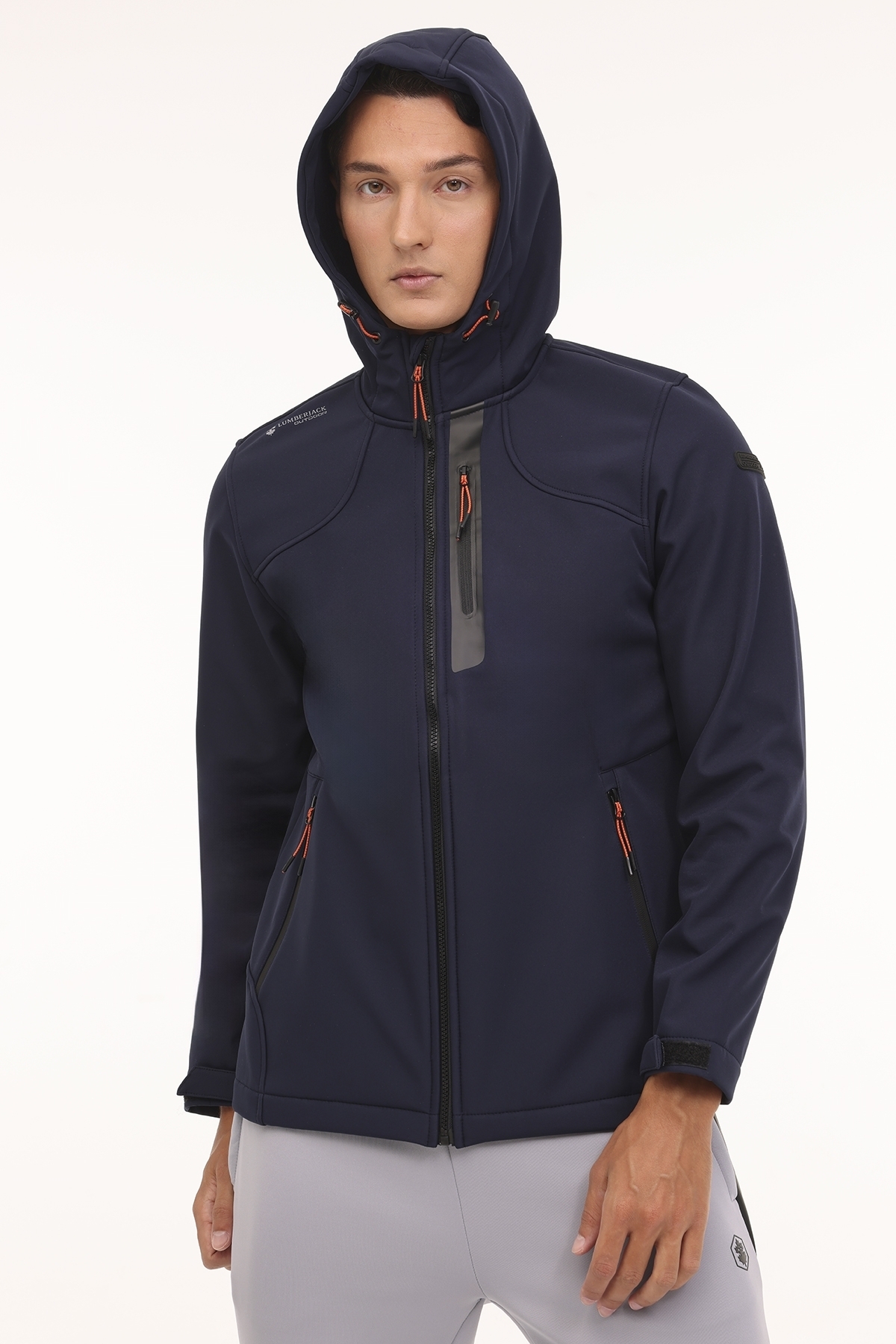 ml کت مردانه کلاهدار Softshell New Trend 1gt17 4pr — سرمه‌ای 1GT172024 — تصویر 6 از 6