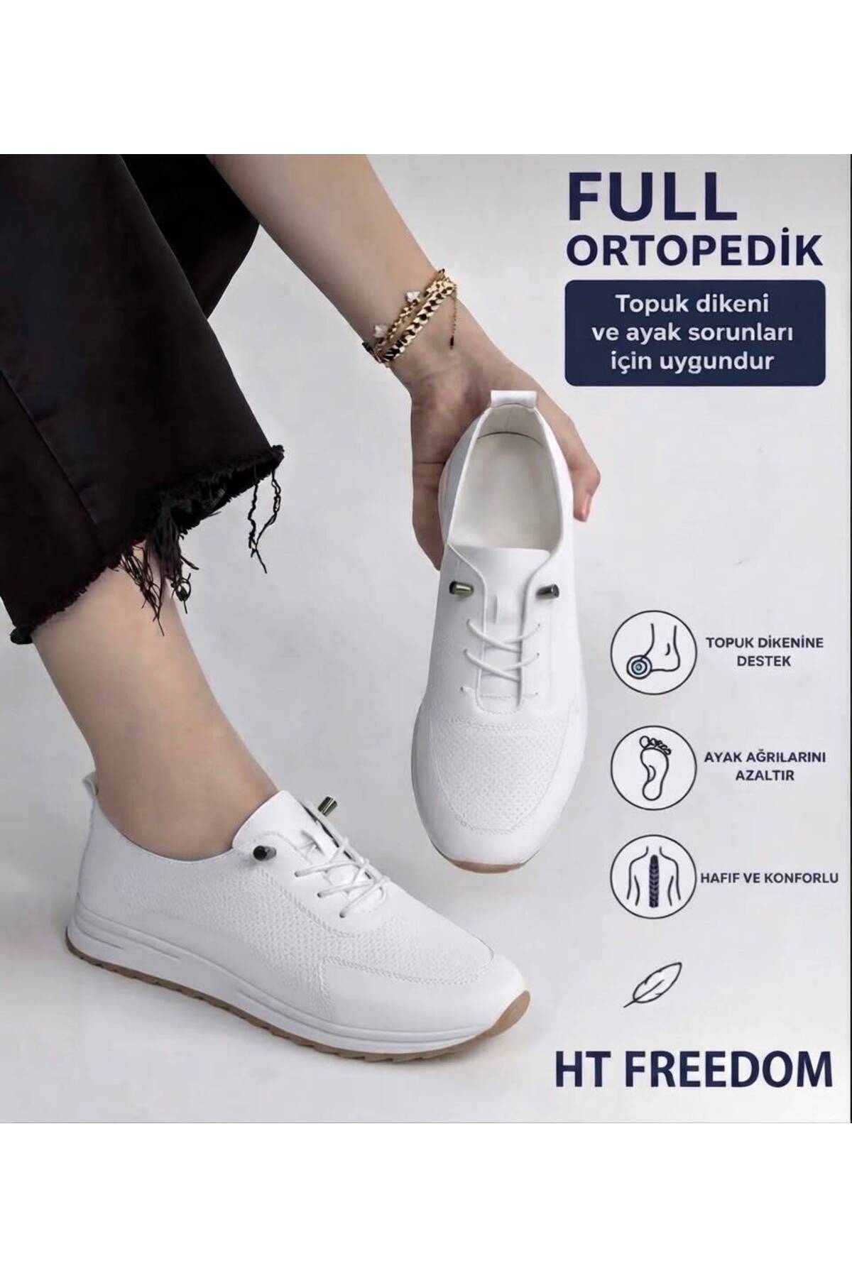 Generic Brands Ortopéd talpú, mindennapi puha, kényelmes női bőr húzózsinóros...