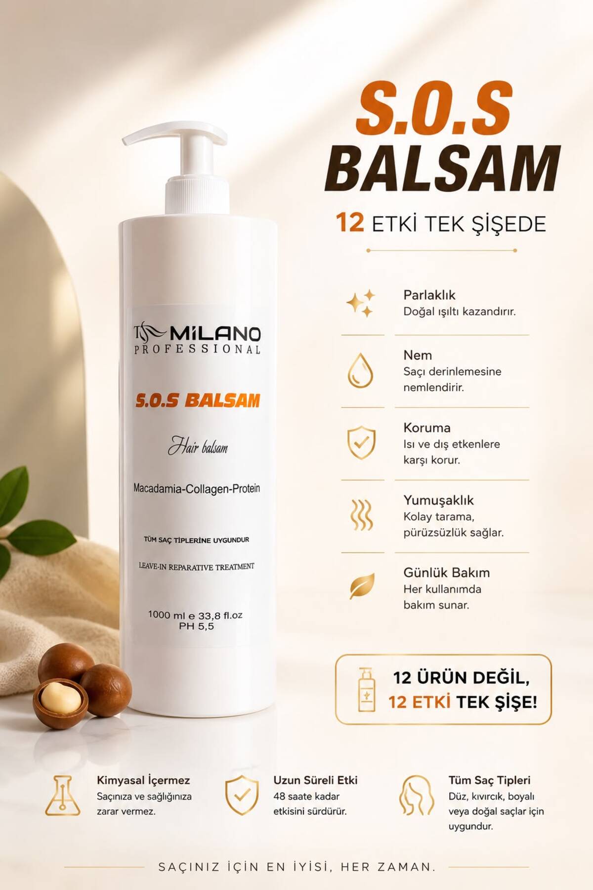 TRN MİLANO S.o.s Balsam 1000 ml — TRN00003