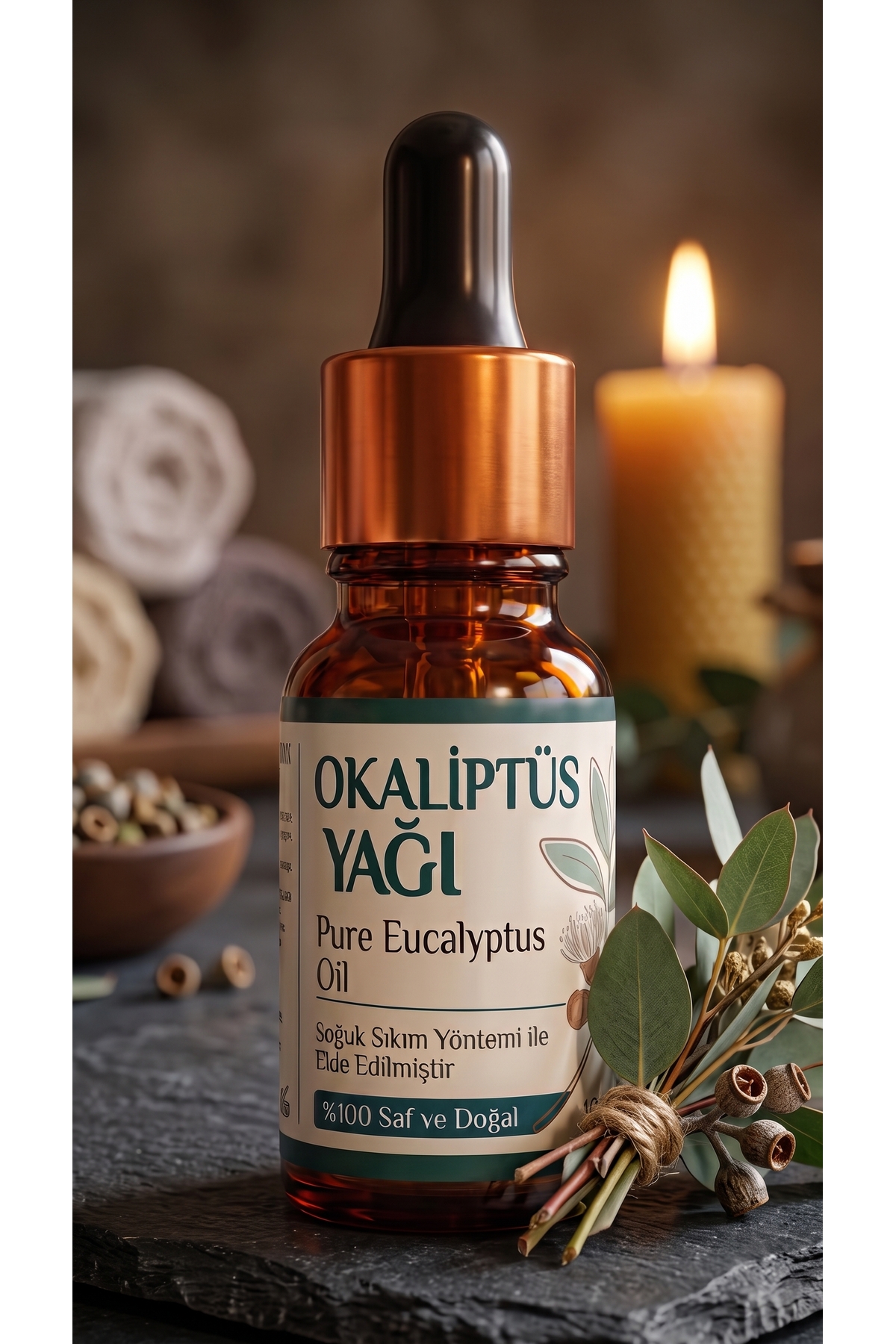 Okaliptus Uçucu Yağı 10 ml / %100 Saf Ve Doğal / Eucalyptus Oil — A1-Okaliptus-yag-10 — تصویر 4 از 8