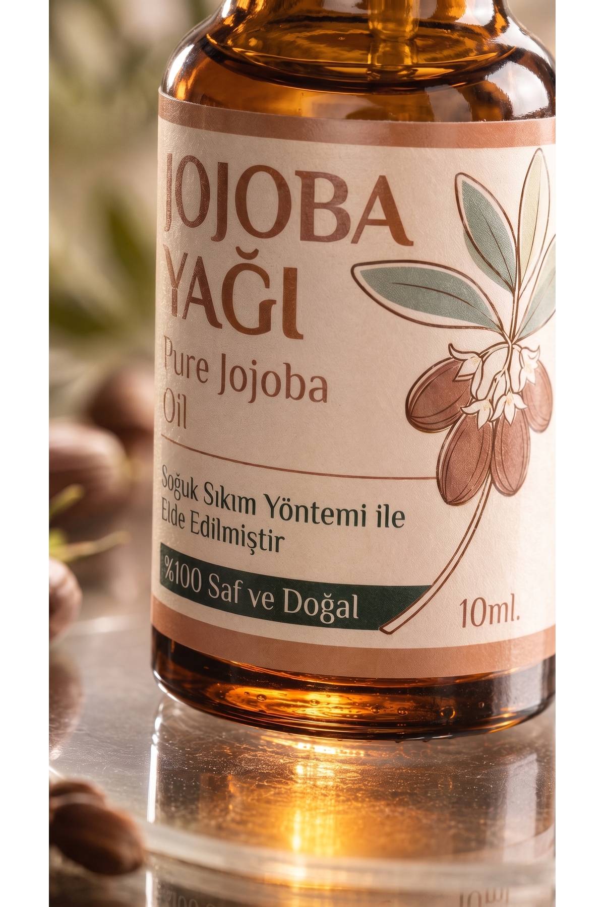 Jojoba Yağı 10 ml / Soğuk Sıkım / %100 Saf Ve Doğal / Jojoba Oil — A1-Jojoba-yag-10 — تصویر 4 از 8