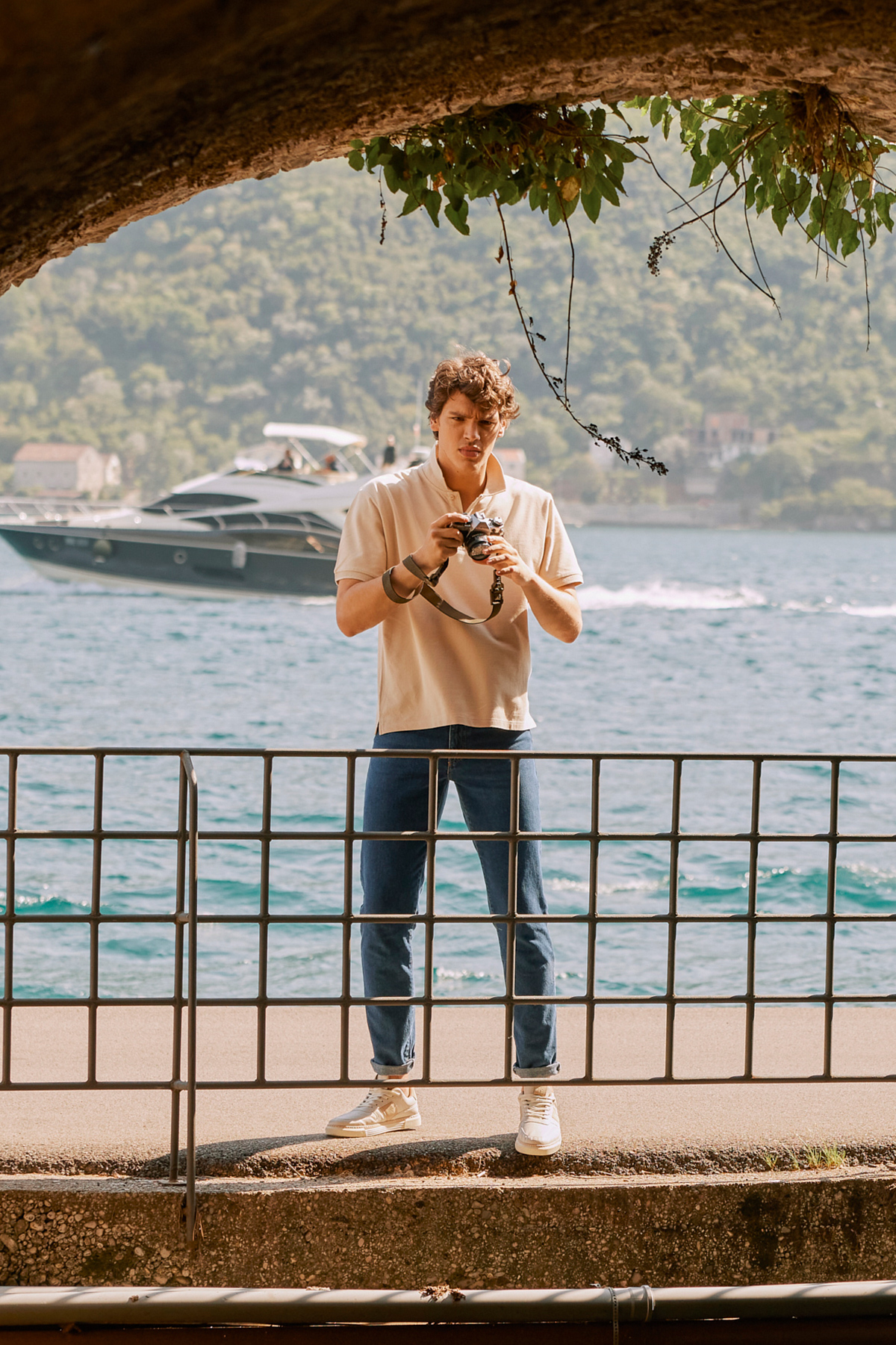ALTINYILDIZ CLASSICS Erkek Safari %100 Pamuk Kıvrılmaz Pike Polo Yaka Slim Fit Dar Kesim Tişört görsel 7